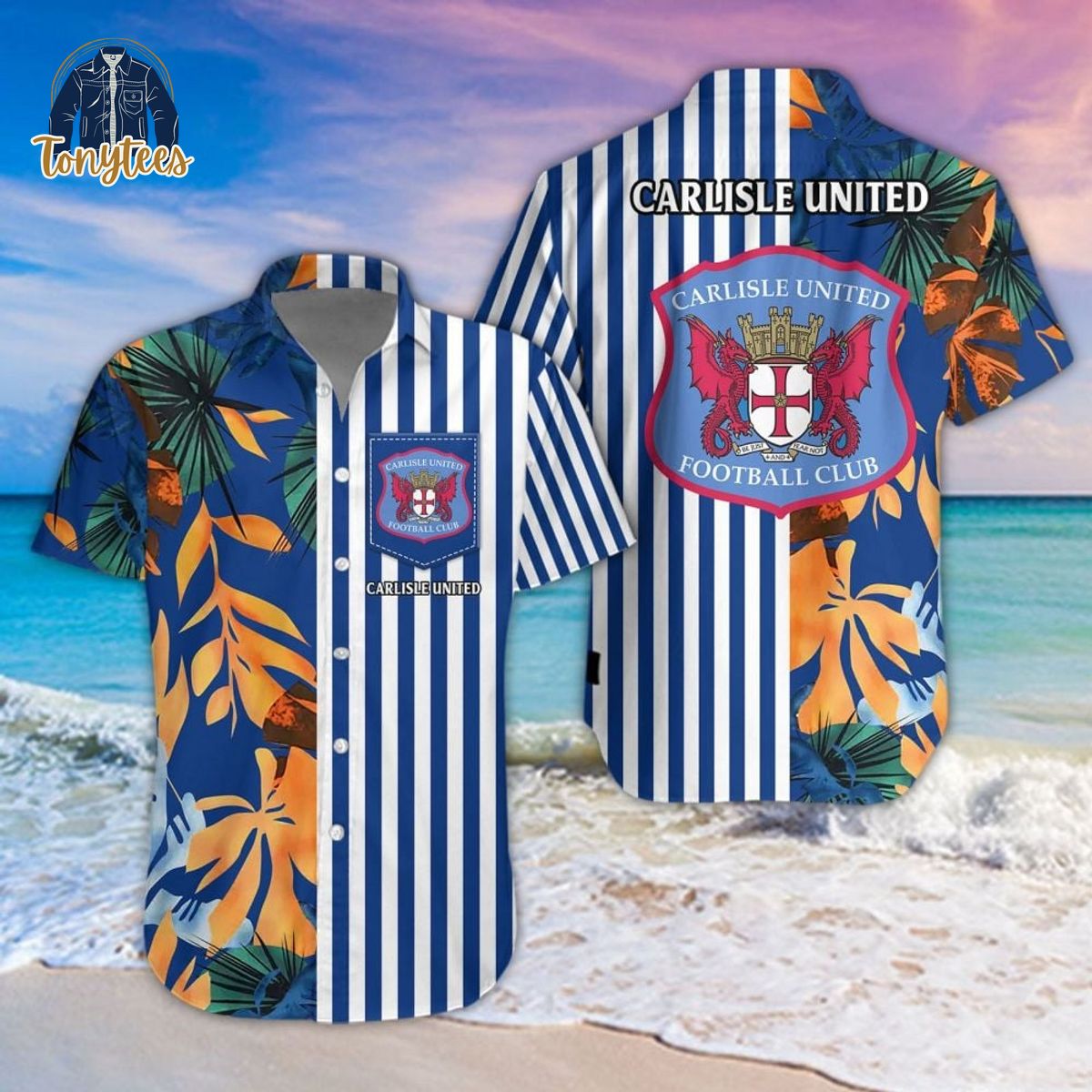 Carlisle United Tropical Summer Hawaiian Shirt
