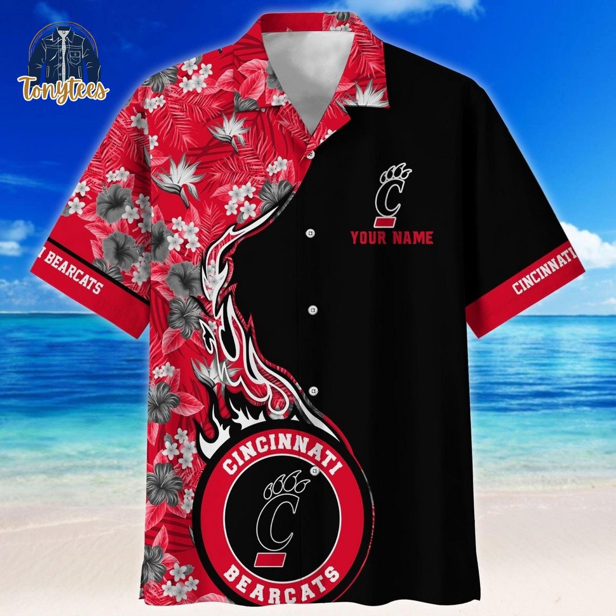 Cincinnati Bearcats custom name 3D hawaii shirt