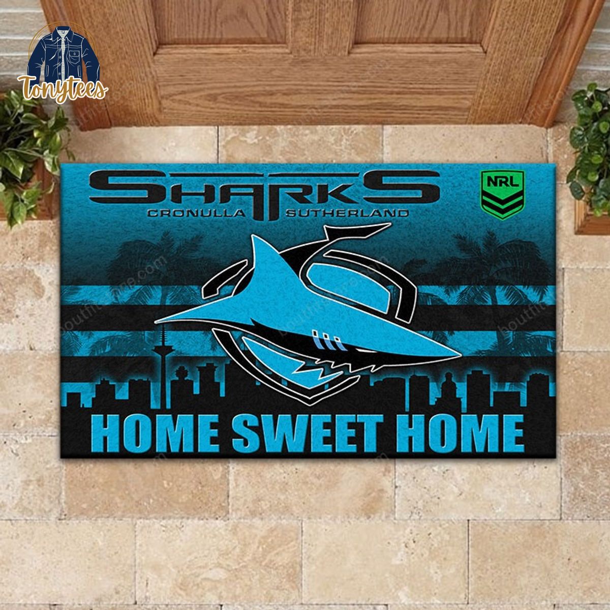 Cronulla Sharks Home Sweet Home Doormat
