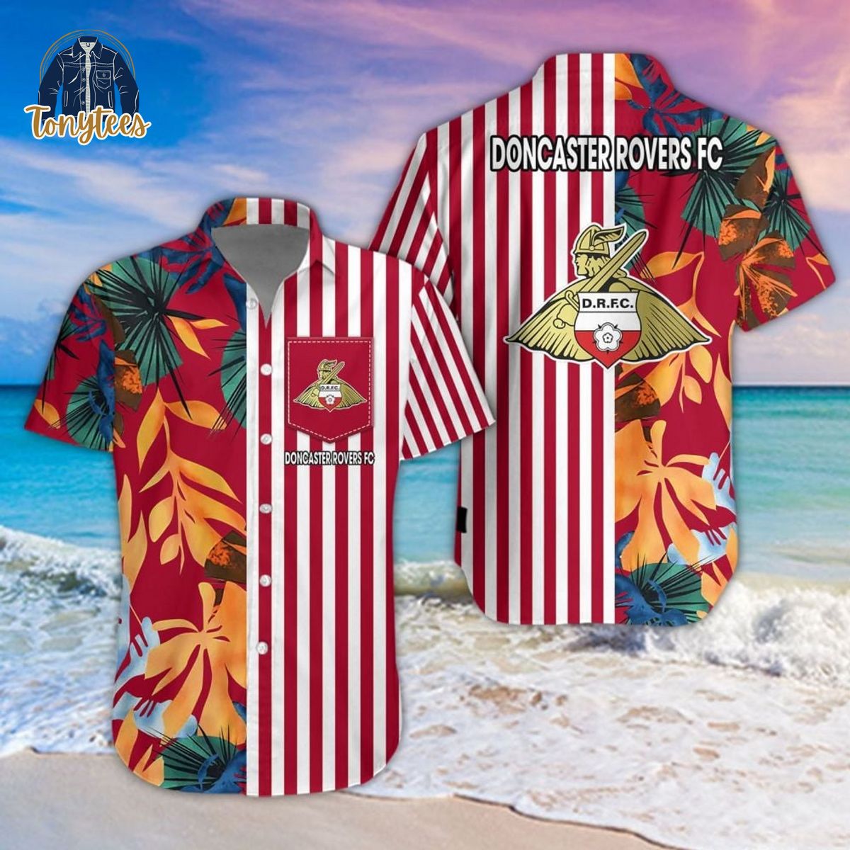 Doncaster Rovers Tropical Summer Hawaiian Shirt