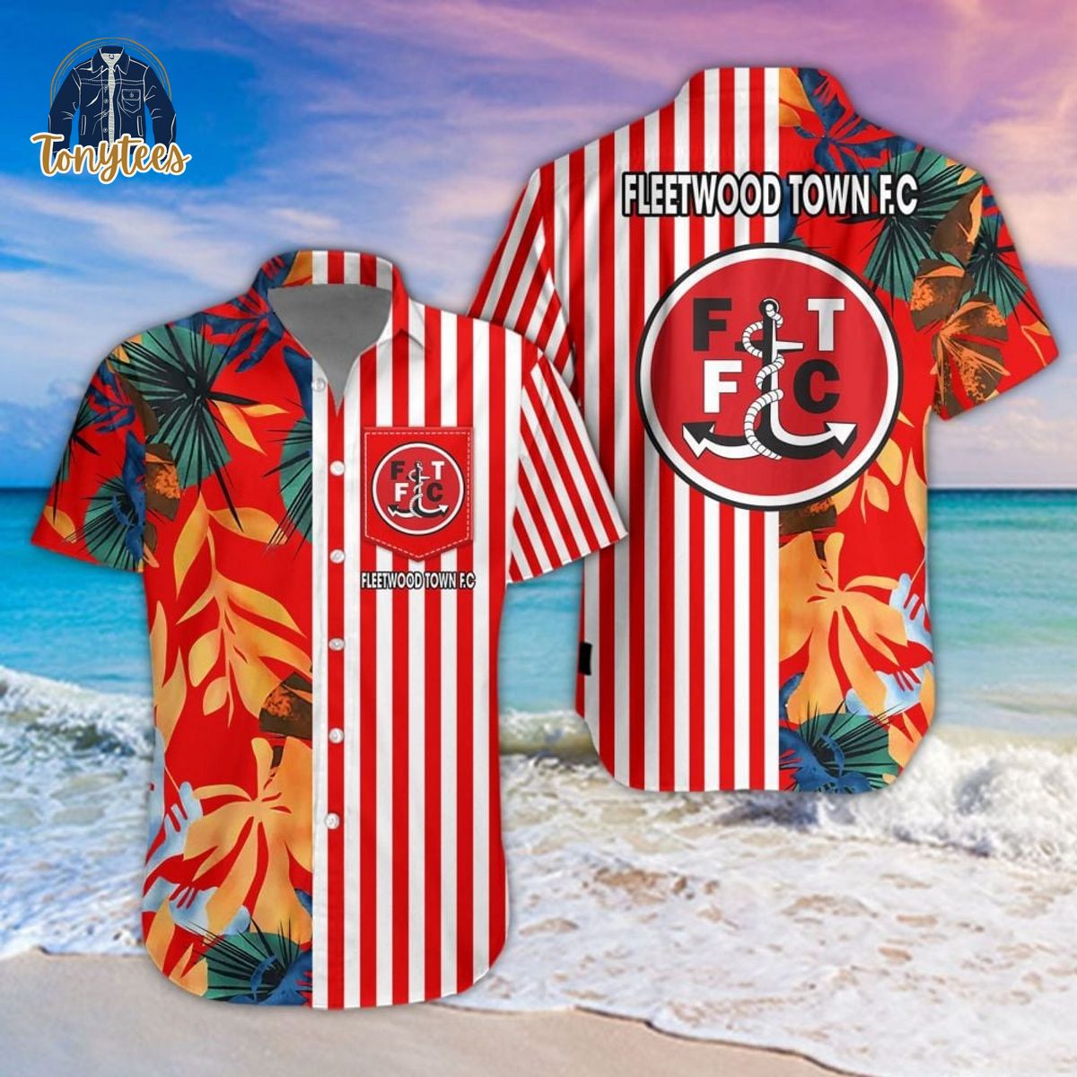 Fleetwood Town F.C Tropical Summer Hawaiian Shirt