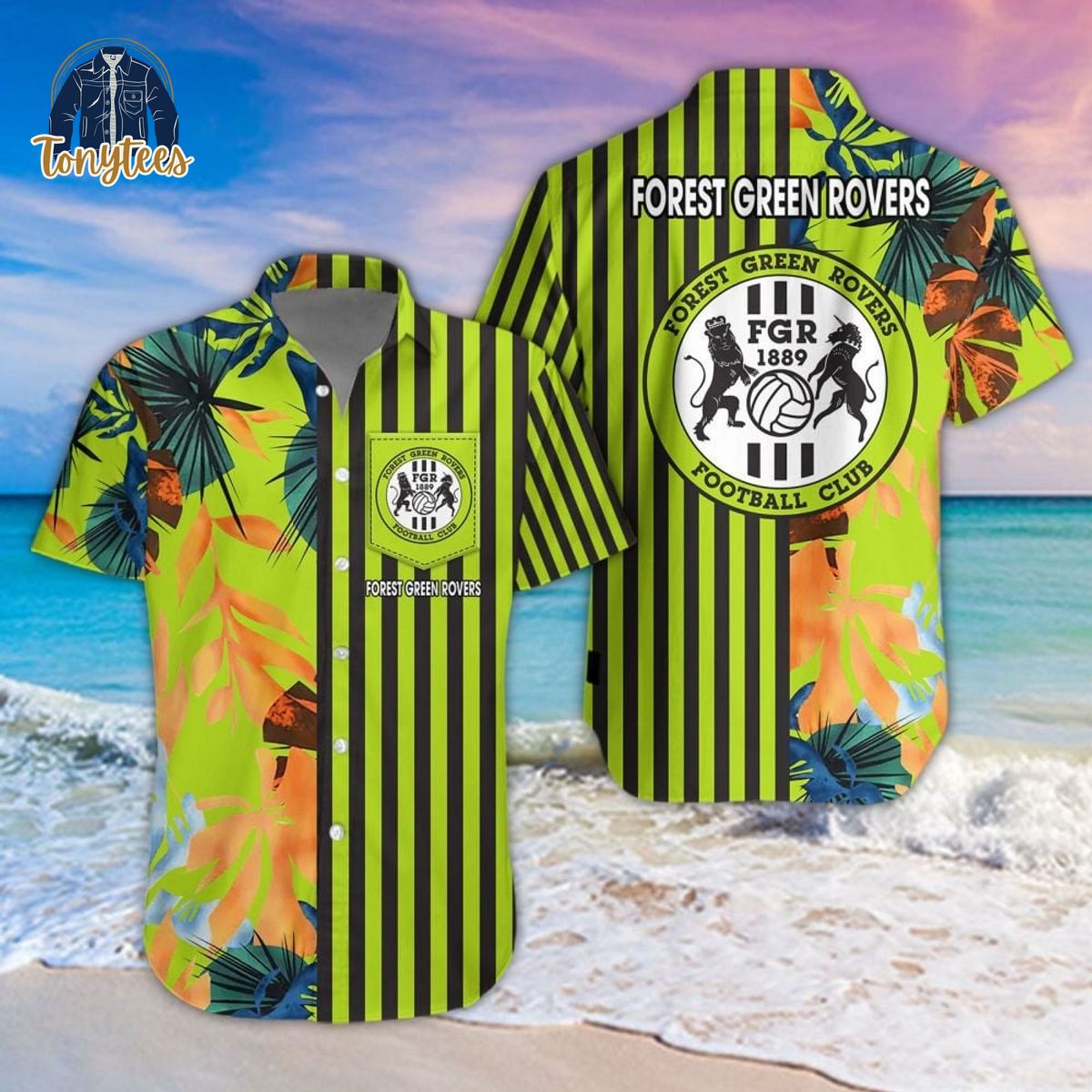 Forest Green Rovers Tropical Summer Hawaiian Shirt