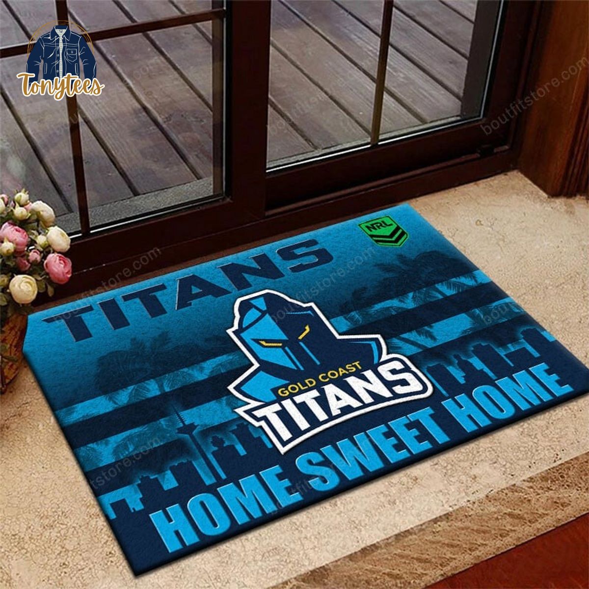 Gold Coast Titans Home Sweet Home Doormat