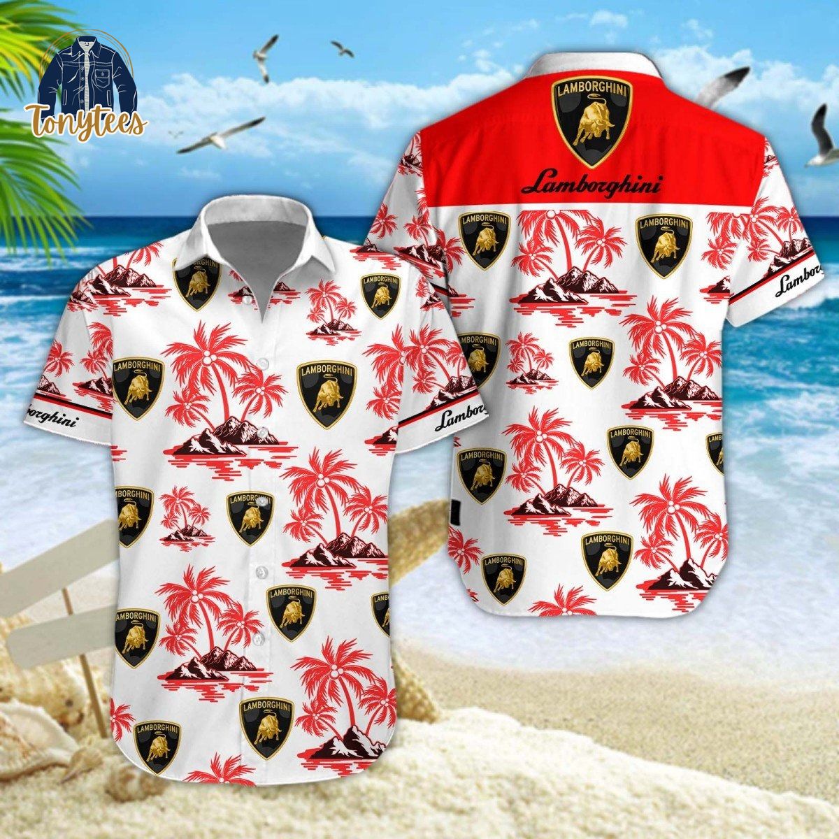 Lamborghini Tropical Summer Hawaiian Shirt