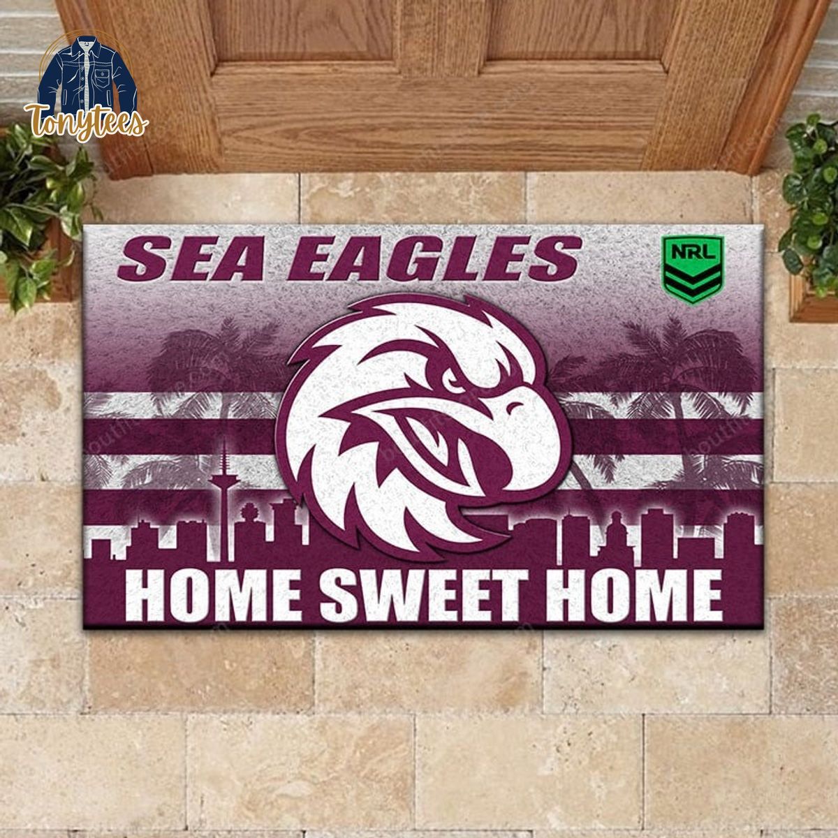 Manly Warringah Sea Eagles Home Sweet Home Doormat