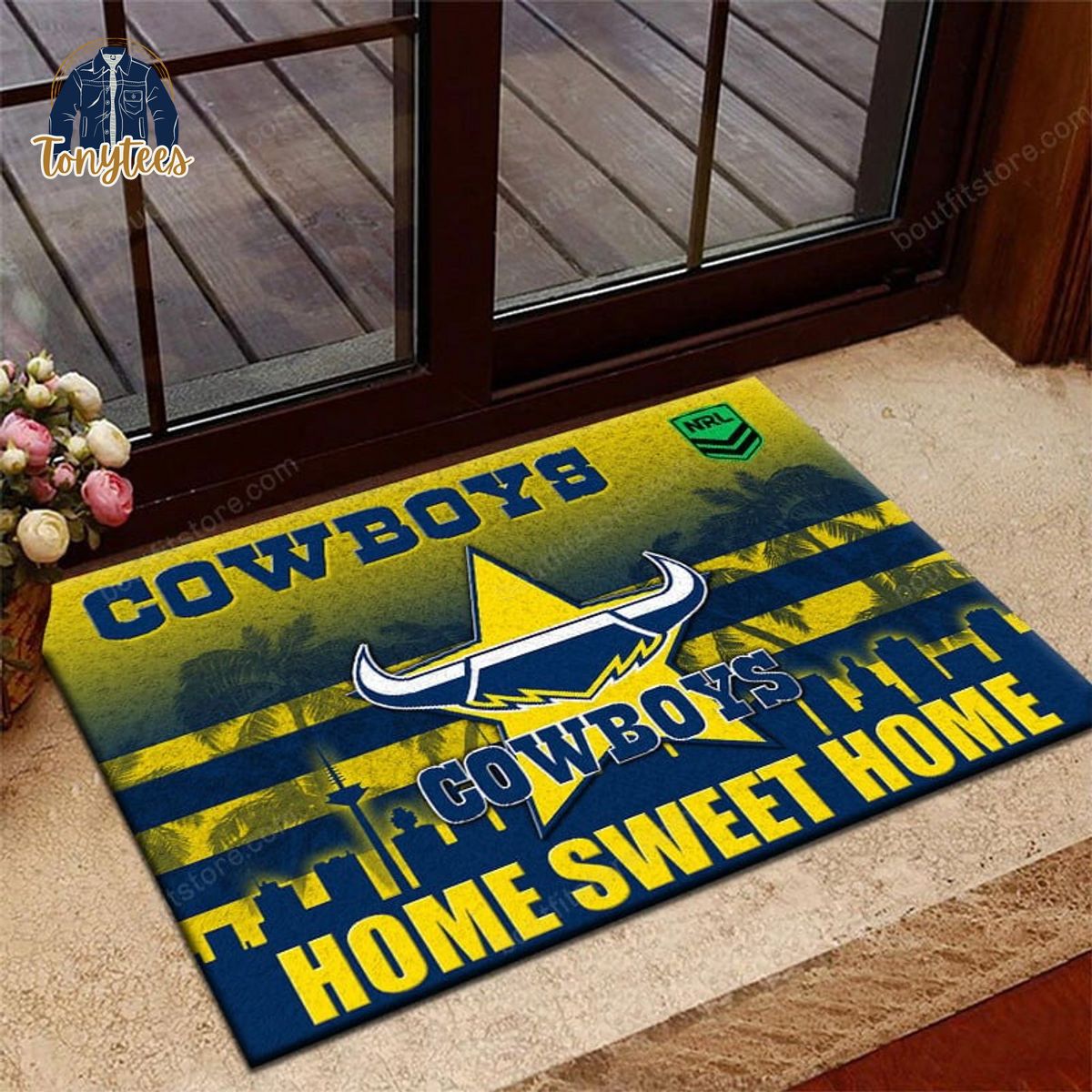 North Queensland Cowboys Home Sweet Home Doormat