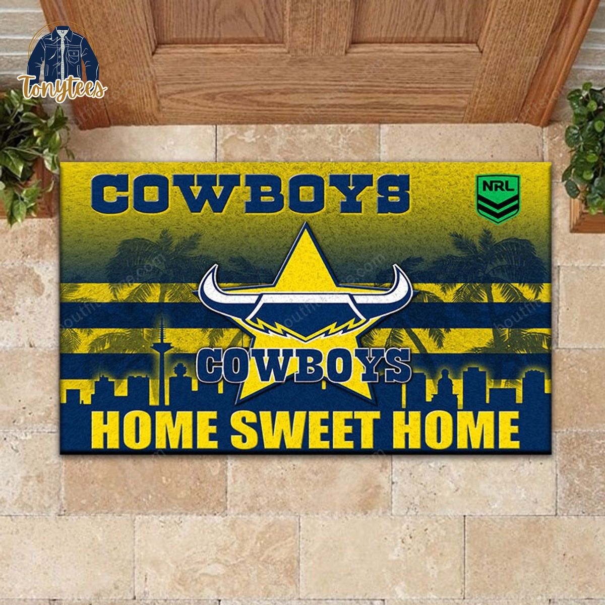 North Queensland Cowboys Home Sweet Home Doormat