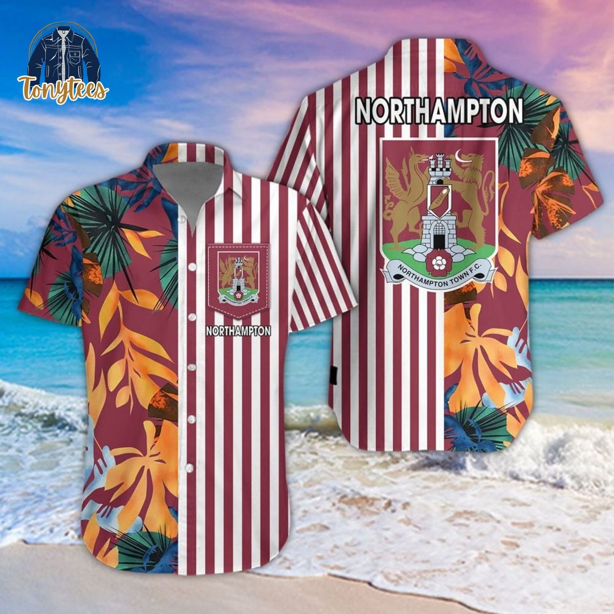 Northampton Town F.C Tropical Summer Hawaiian Shirt