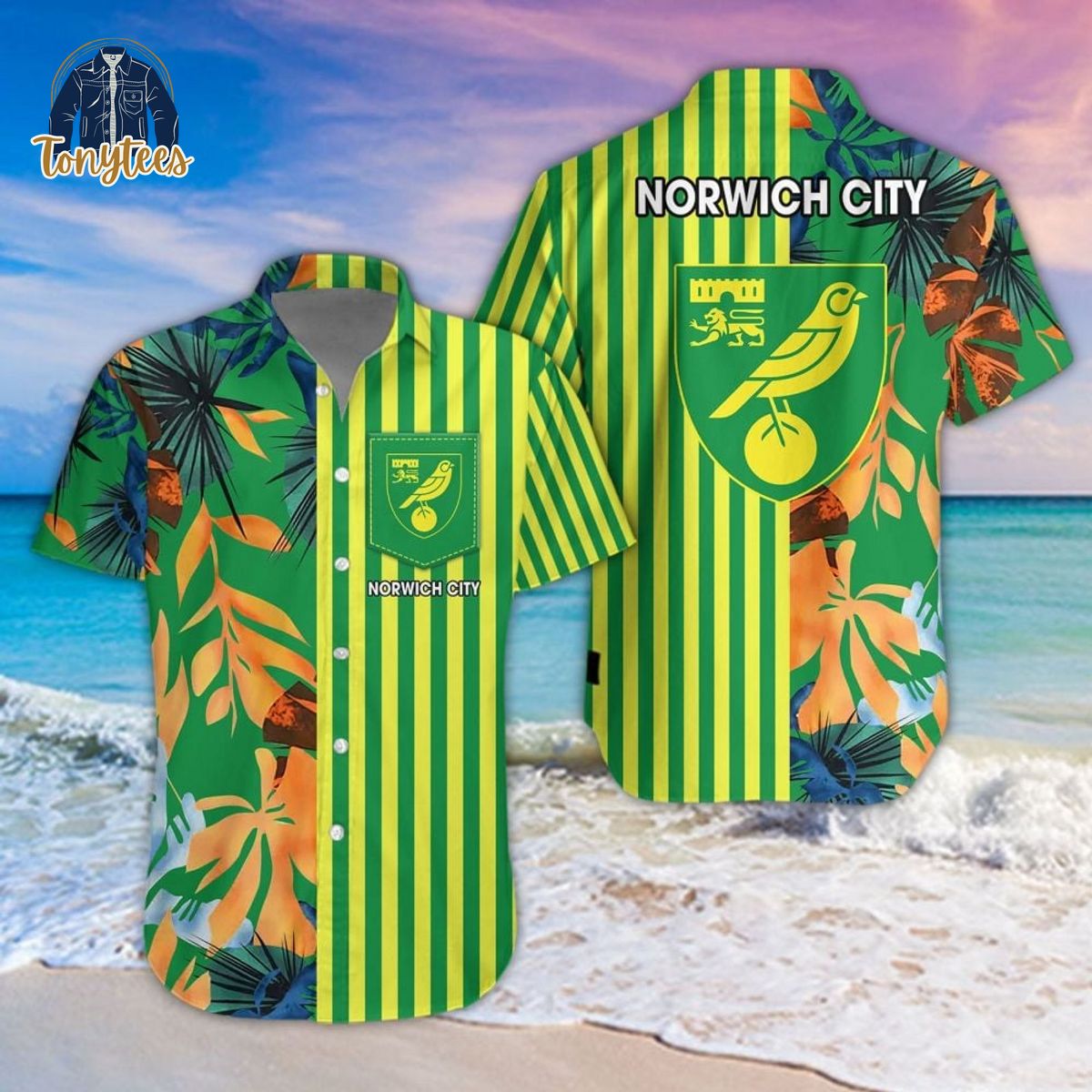 Norwich City Summer Hawaiian Shirt
