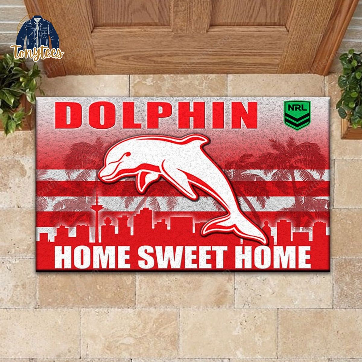 NRL Dolphins Home Sweet Home Doormat