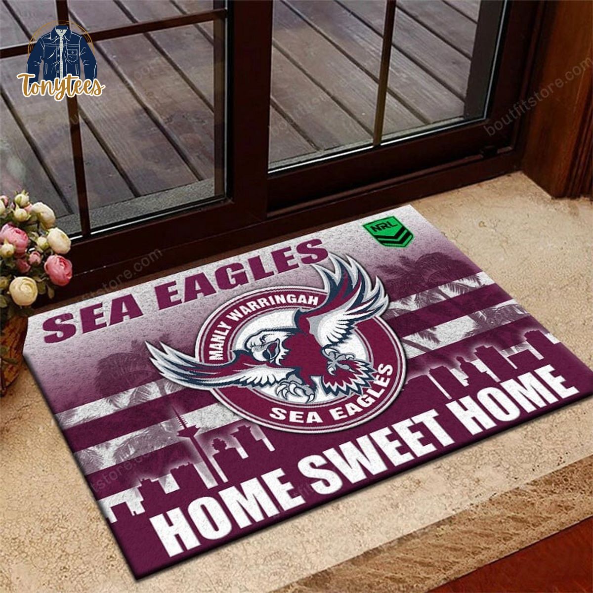 NRL Manly Warringah Sea Eagles Home Sweet Home Doormat