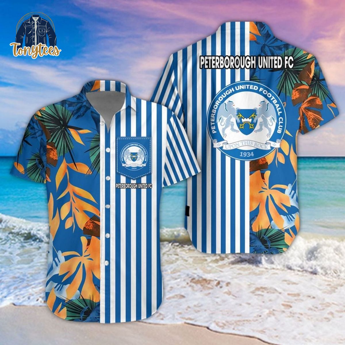 Peterborough United F.C Tropical Summer Hawaiian Shirt