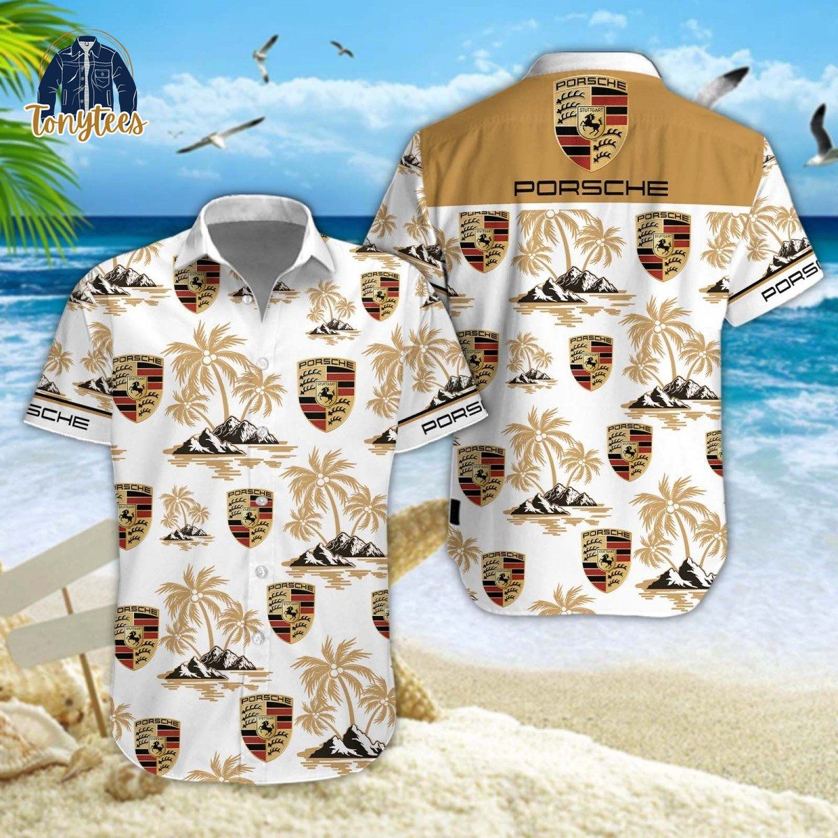 Porsche Tropical Summer Hawaiian Shirt