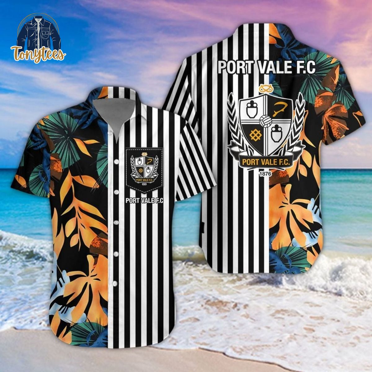 Port Vale Tropical Summer Hawaiian Shirt