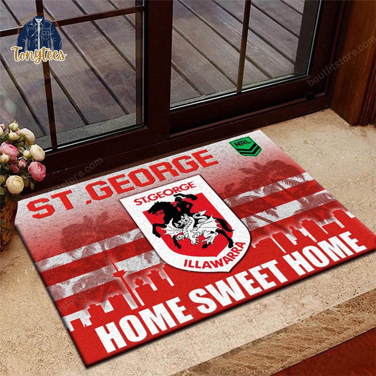 St George Illawarra Dragons Home Sweet Home Doormat