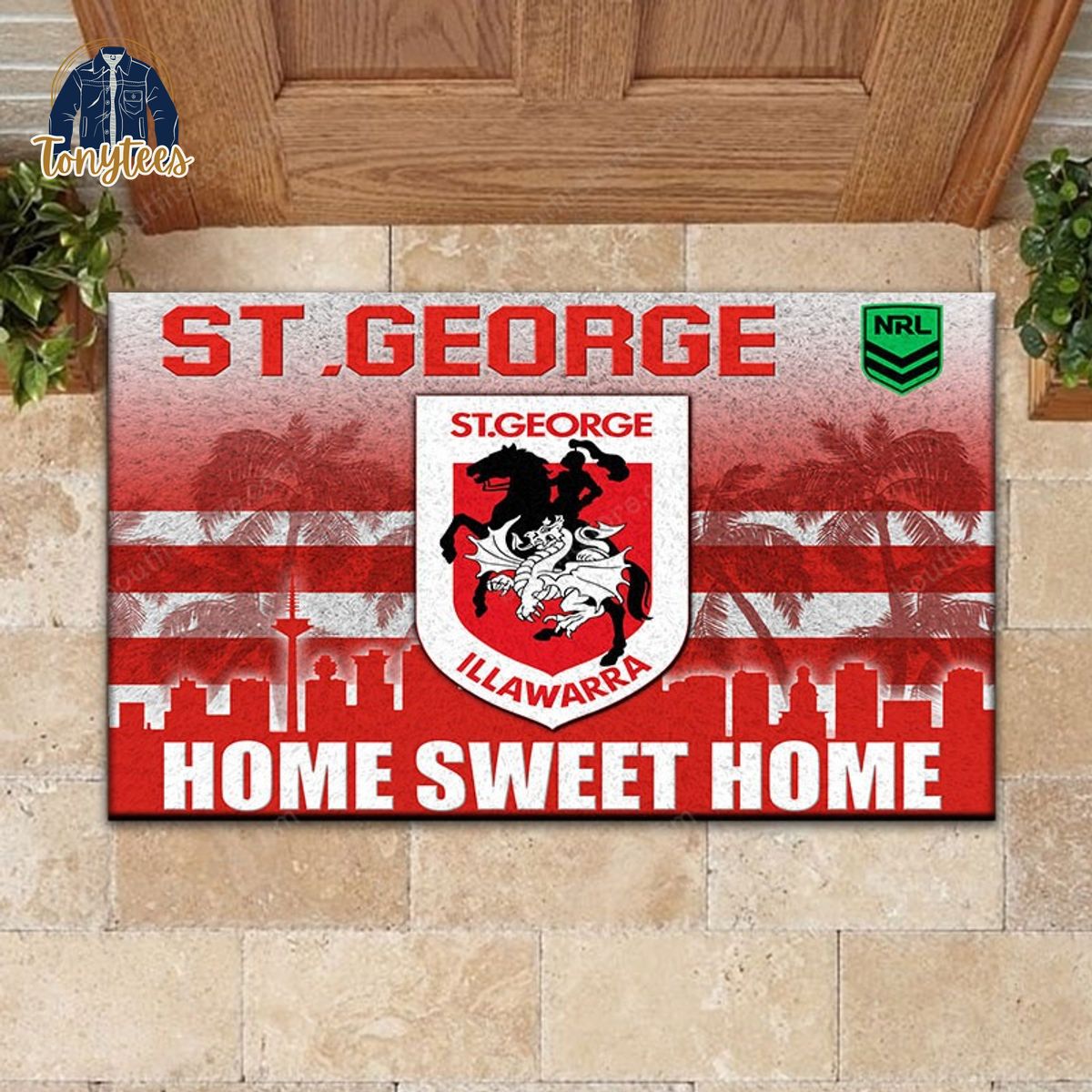 St George Illawarra Dragons Home Sweet Home Doormat
