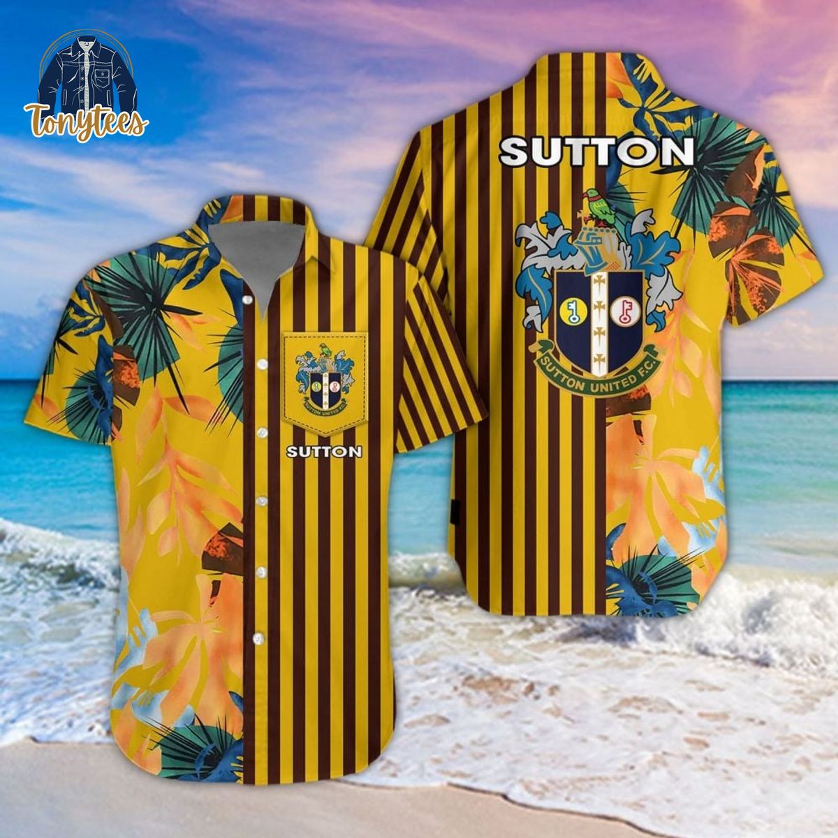 Sutton United Tropical Summer Hawaiian Shirt