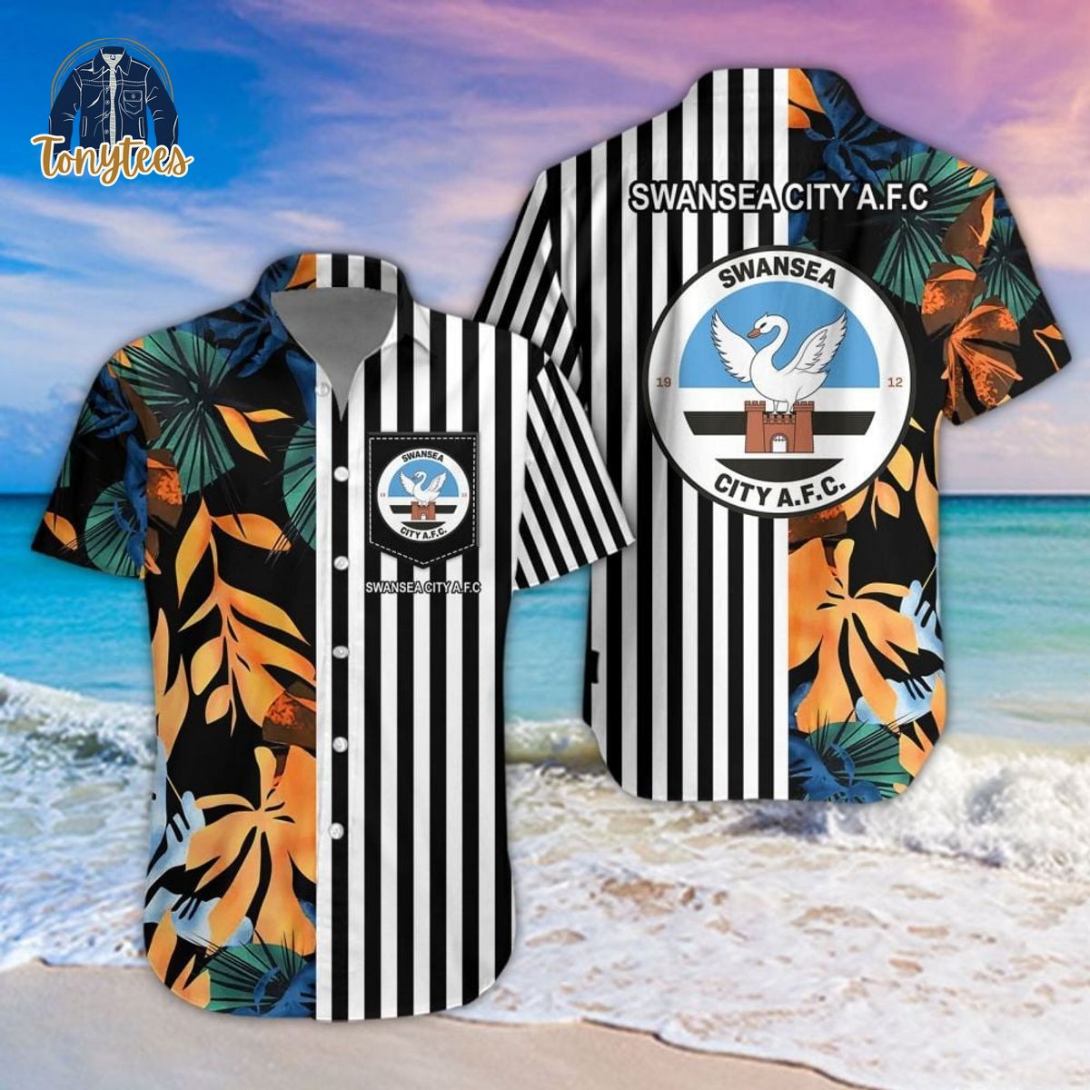 Swansea City A.F.C Tropical Summer Hawaiian Shirt