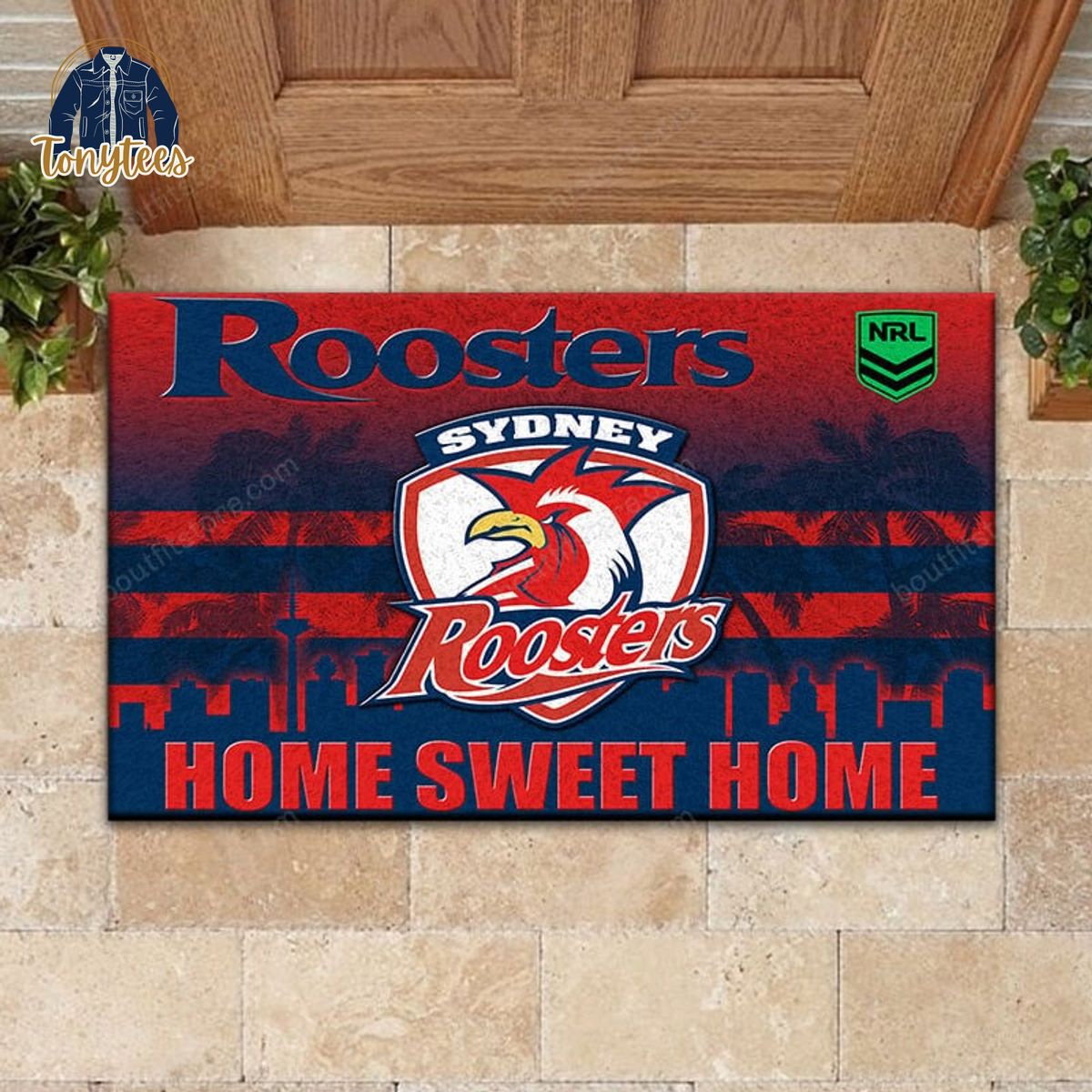 Sydney Roosters Home Sweet Home Doormat