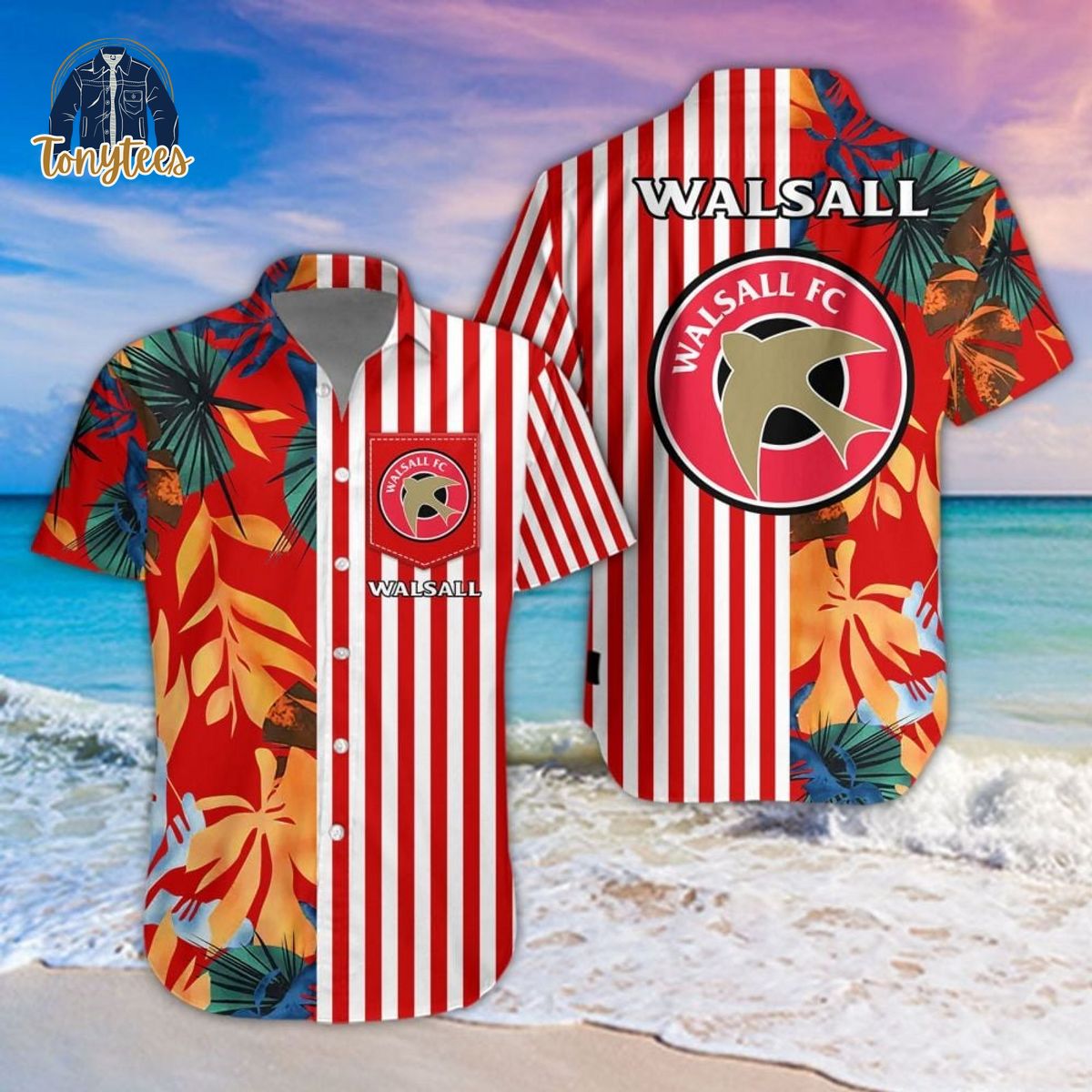 Walsall FC Tropical Summer Hawaiian Shirt