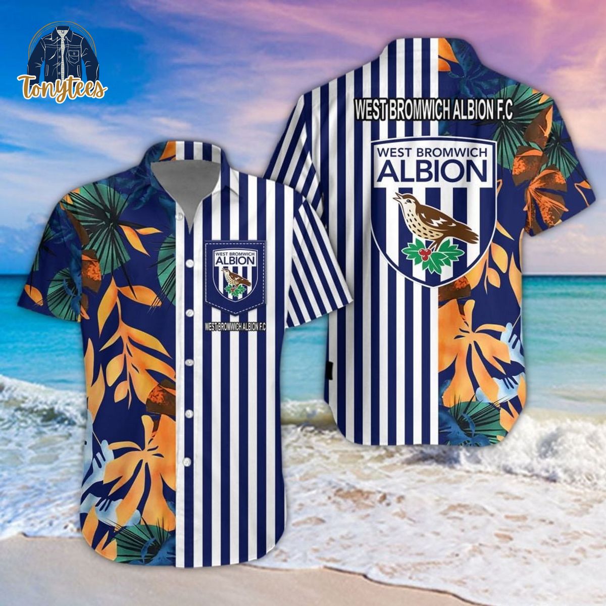 West Bromwich Albion F.C Summer Hawaiian Shirt