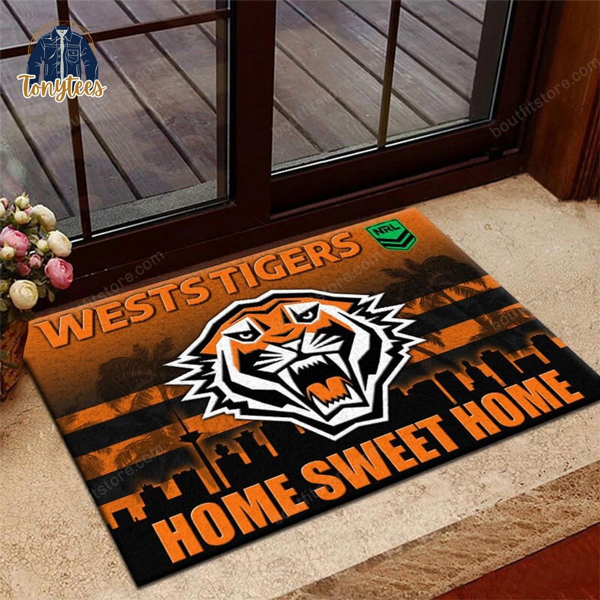 Wests Tigers Home Sweet Home Doormat