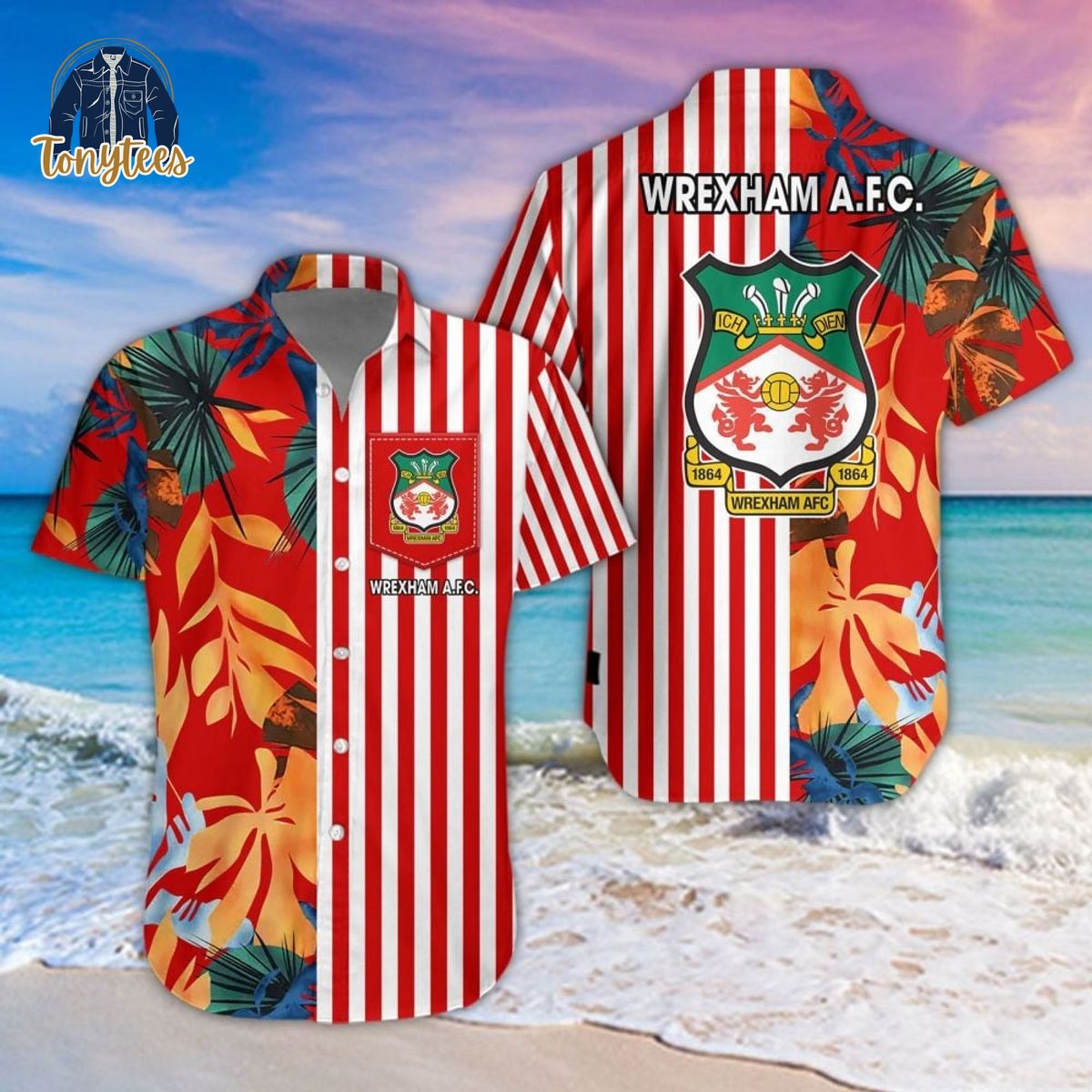 Wrexham AFC Tropical Summer Hawaiian Shirt