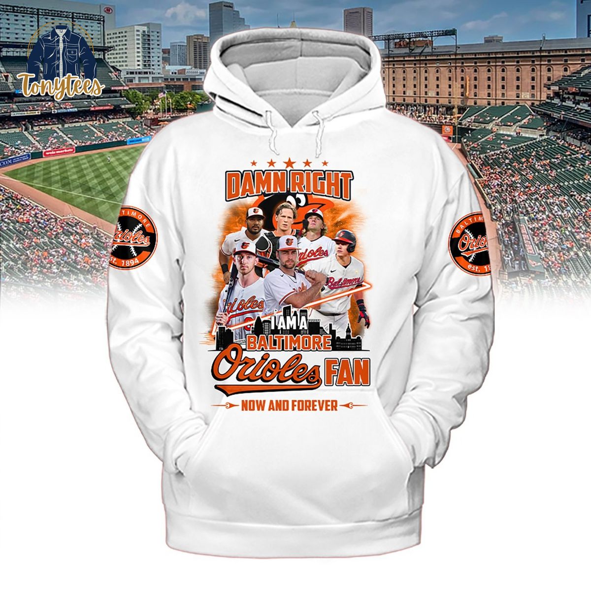 Baltimore Orioles Fan Now And Forever 3d Hoodie
