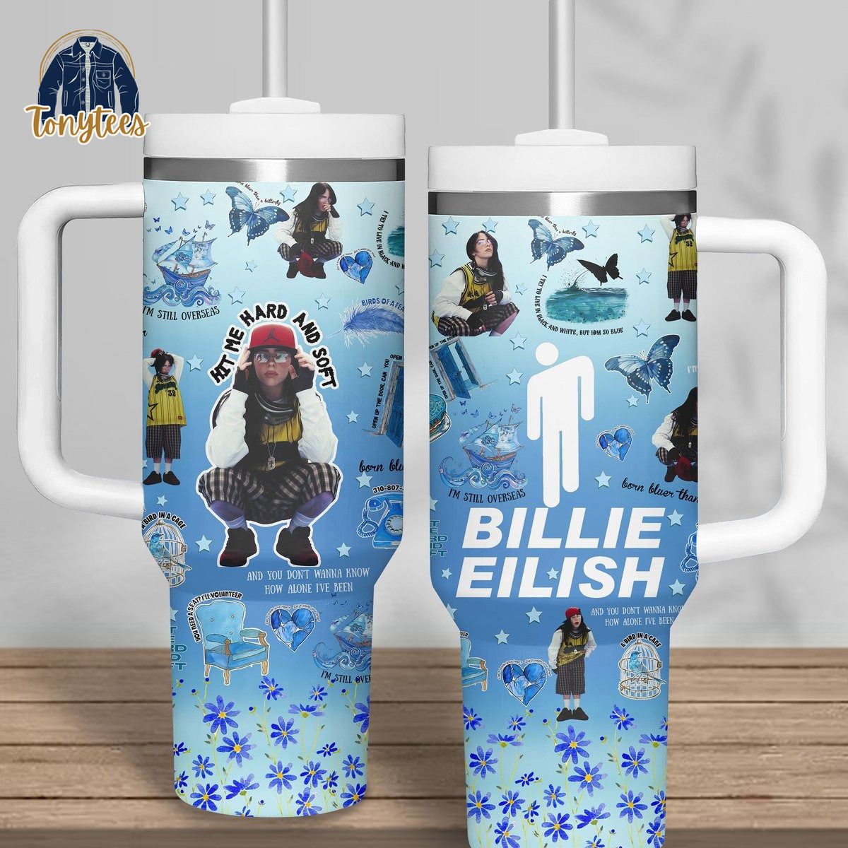 Billie Eilish Hit Me Hard and Soft Stanley Cup Tumbler