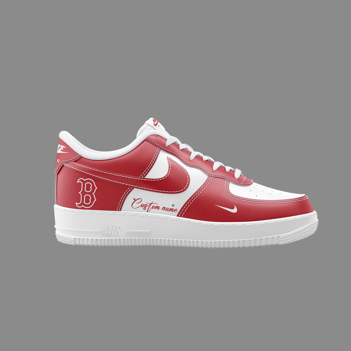 Boston Red Sox Custom Name Air Force 1 Sneaker