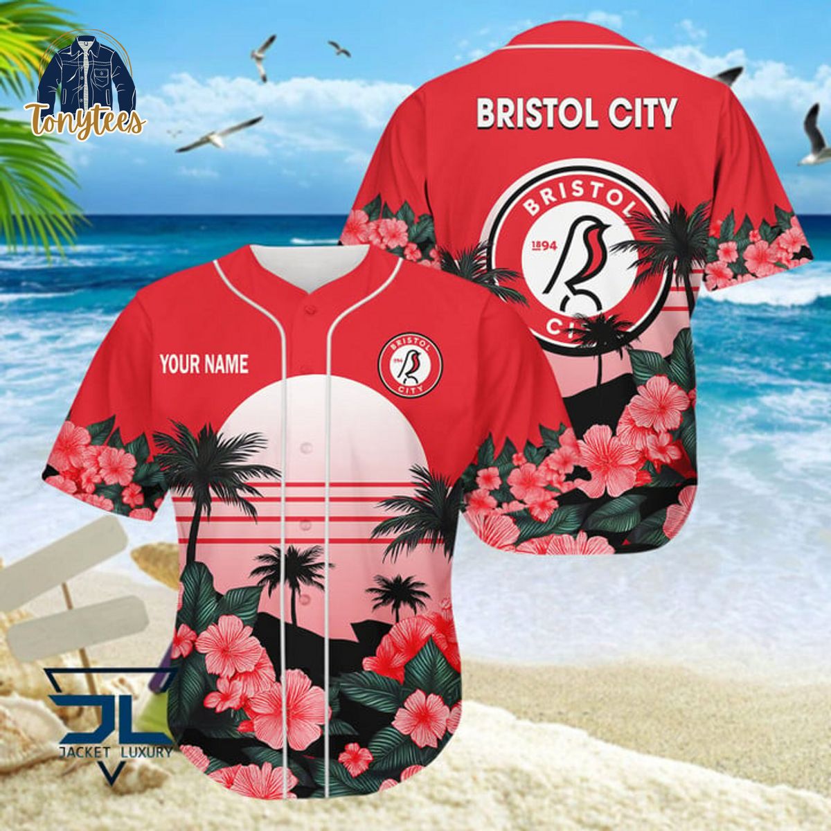 Bristol City Custom Name Baseball Jersey