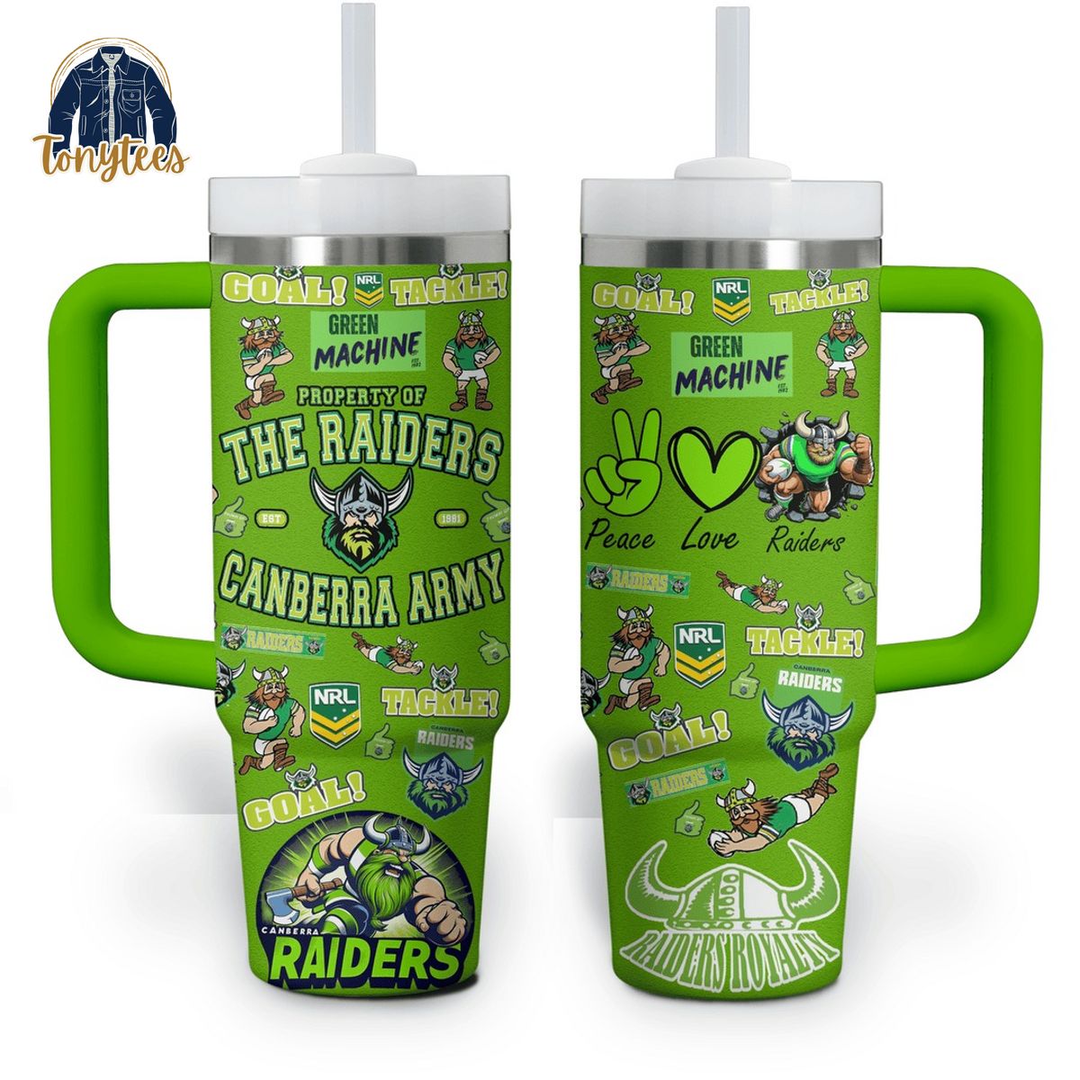 Canberra Raiders Green Machine Stanley Tumbler Cup