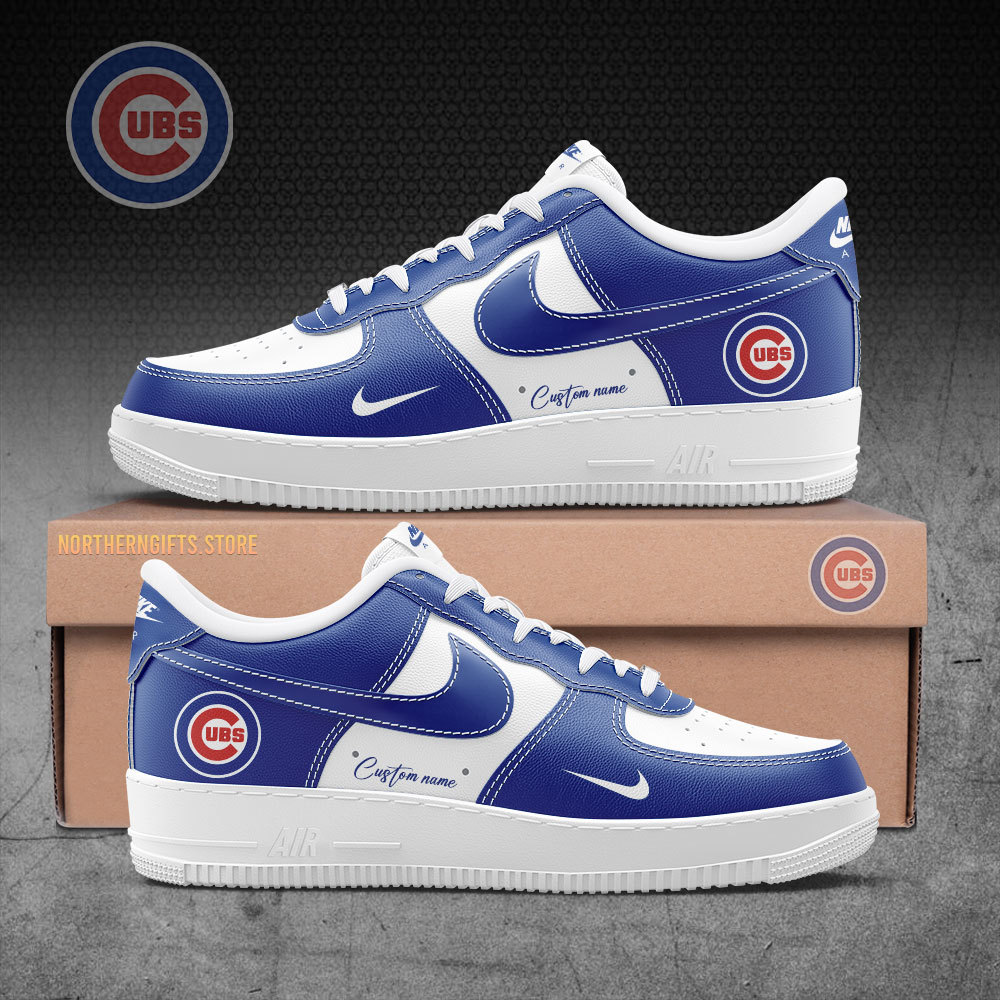 Chicago Cubs Custom Name Air Force 1 Sneaker