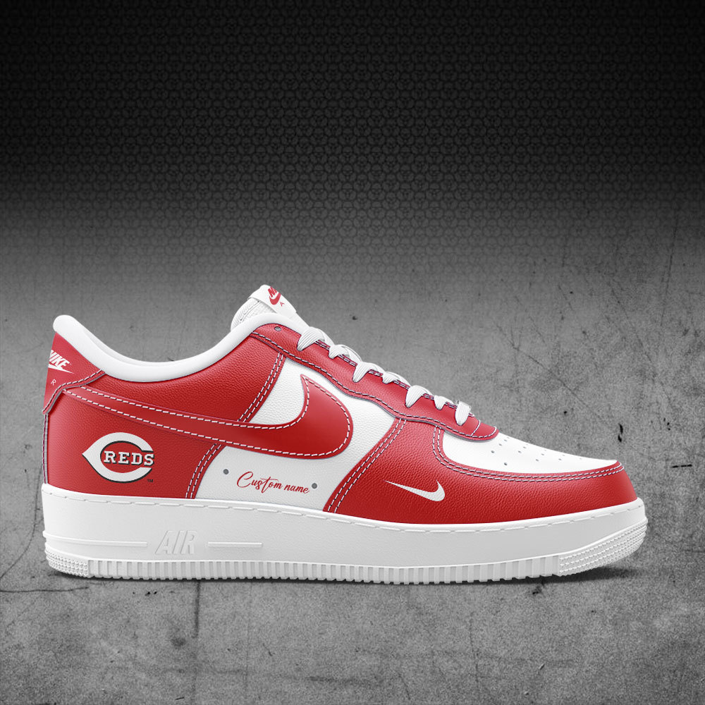 Cincinnati Reds Custom Name Air Force 1 Sneaker