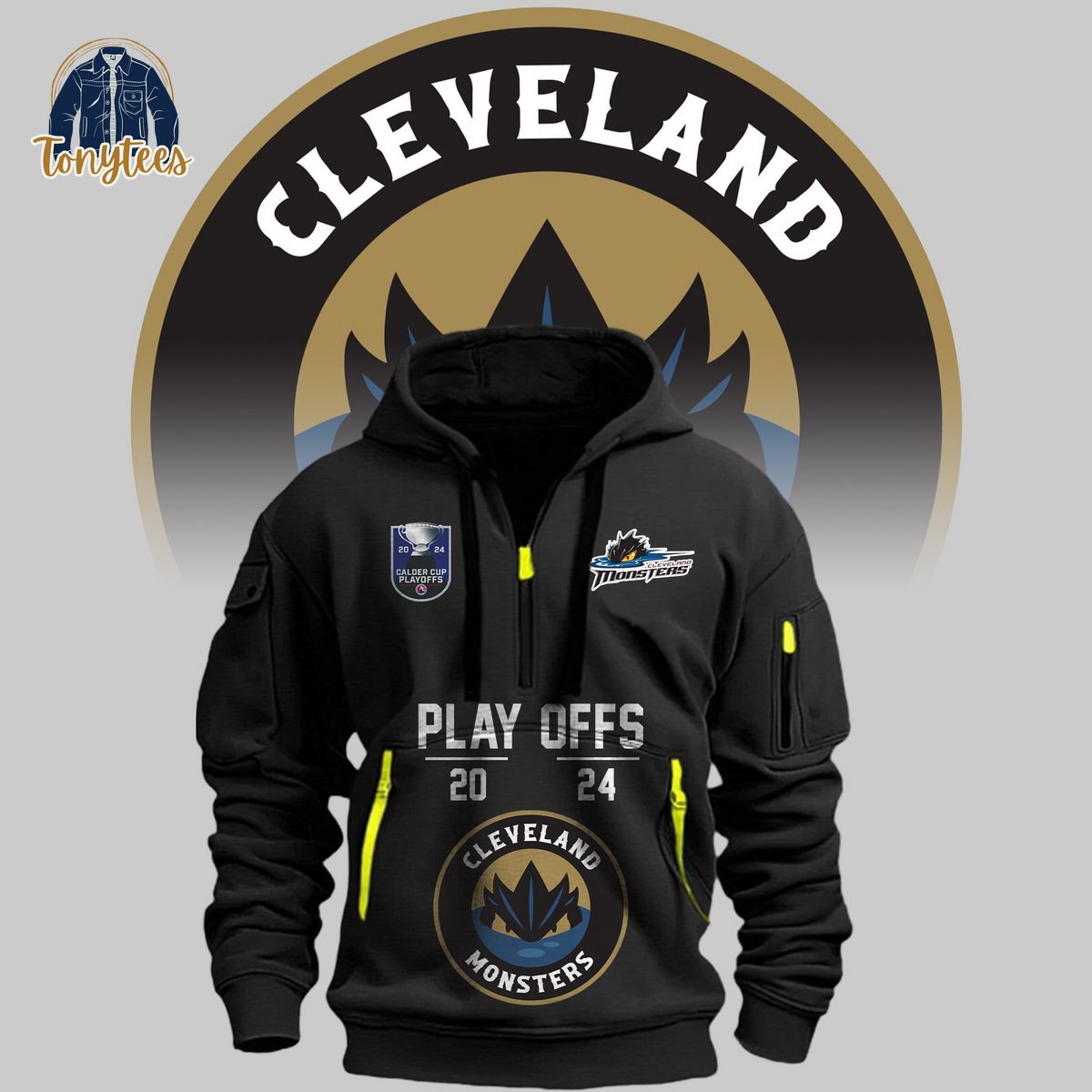 Cleveland Monsters Hockey Playoff 2024 New Heavy Hoodie