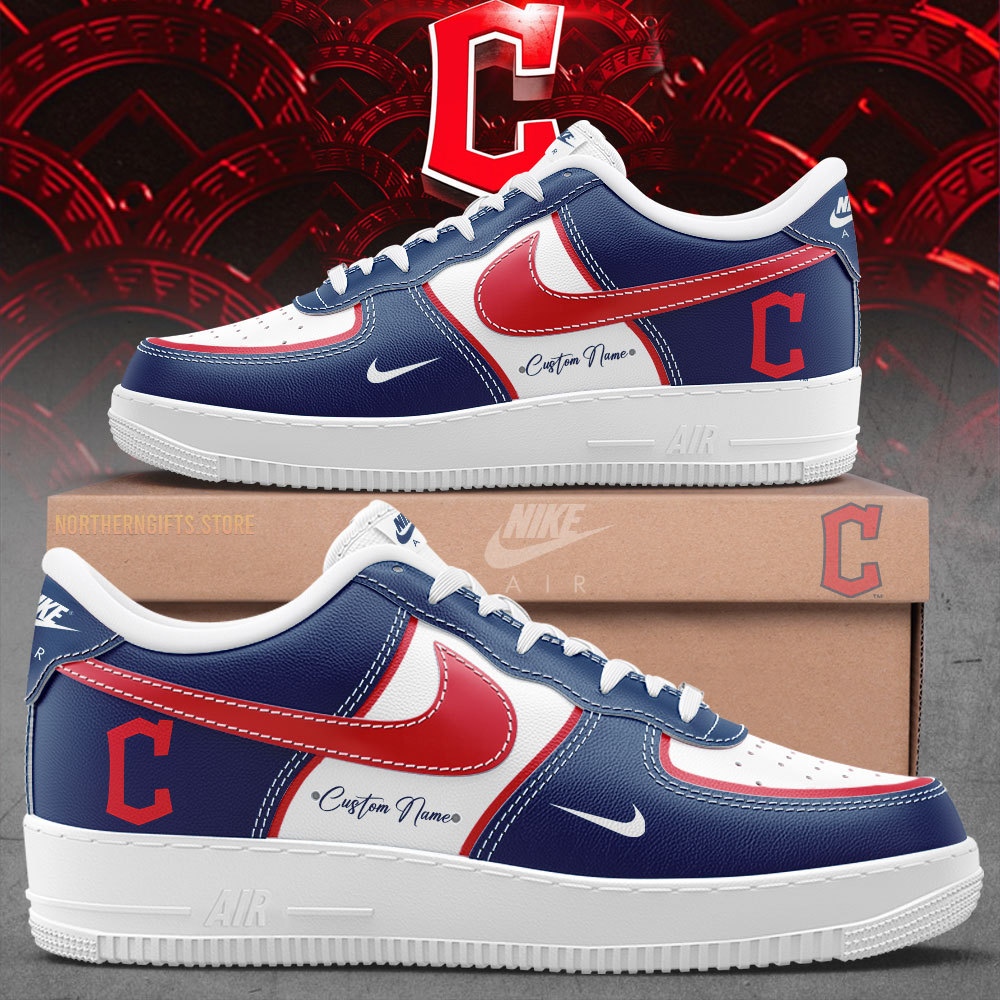 Cleveland Guardians Custom Name Air Force 1 Sneaker