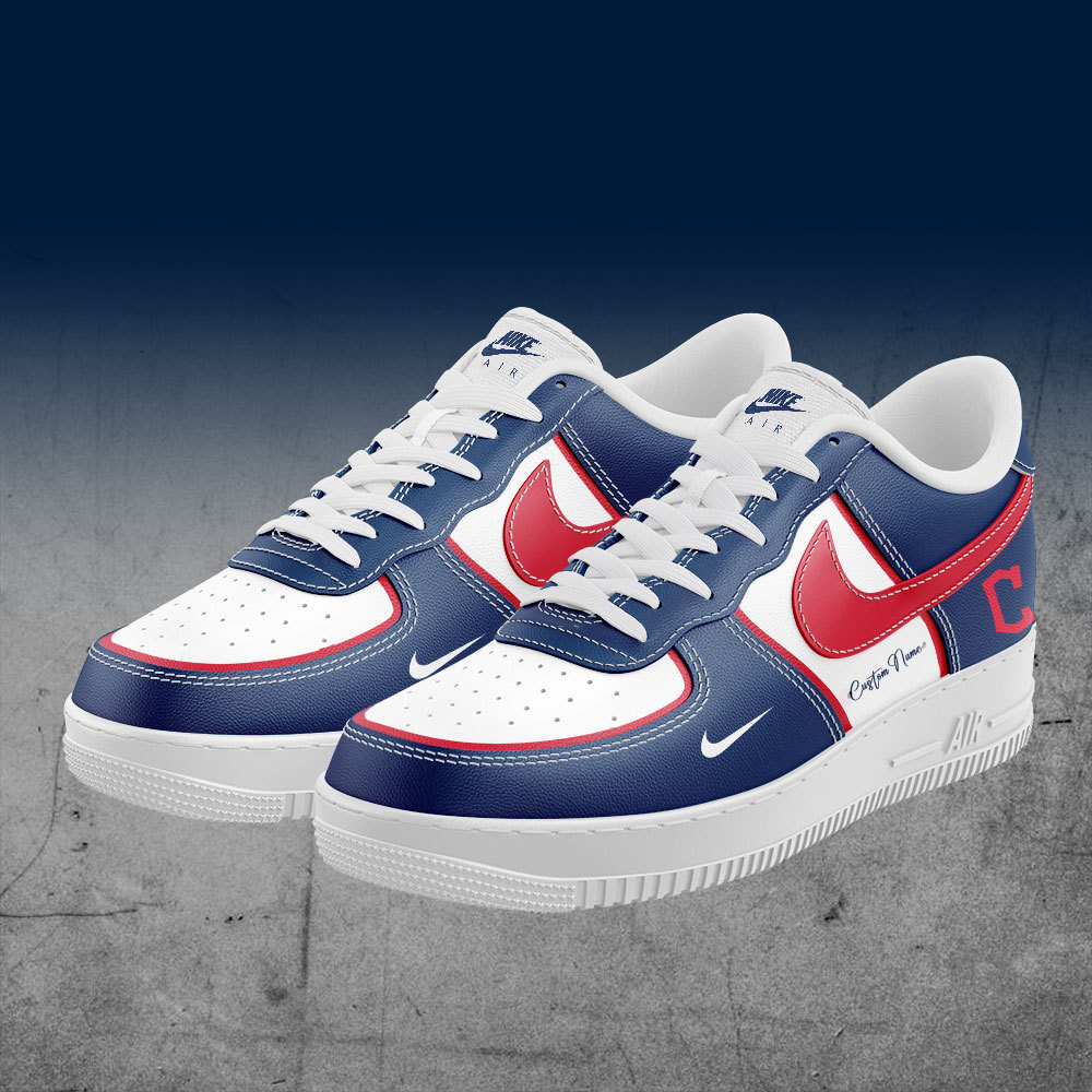 Cleveland Guardians Custom Name Air Force 1 Sneaker