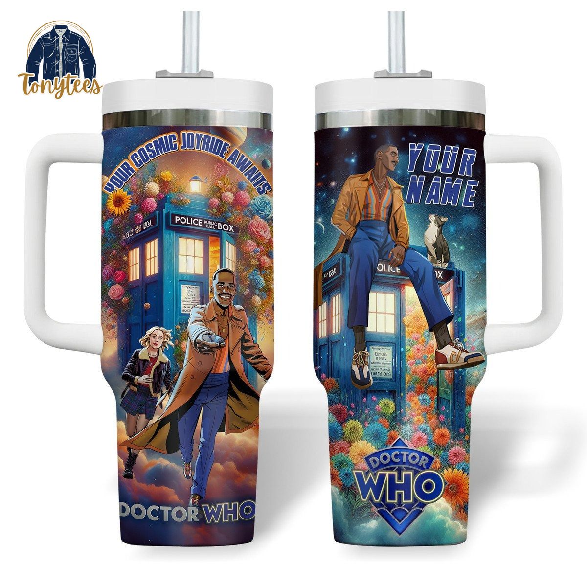 Doctor Who Your Cosmic Joyride Awaits Custom Name Stanley Cup Tumbler