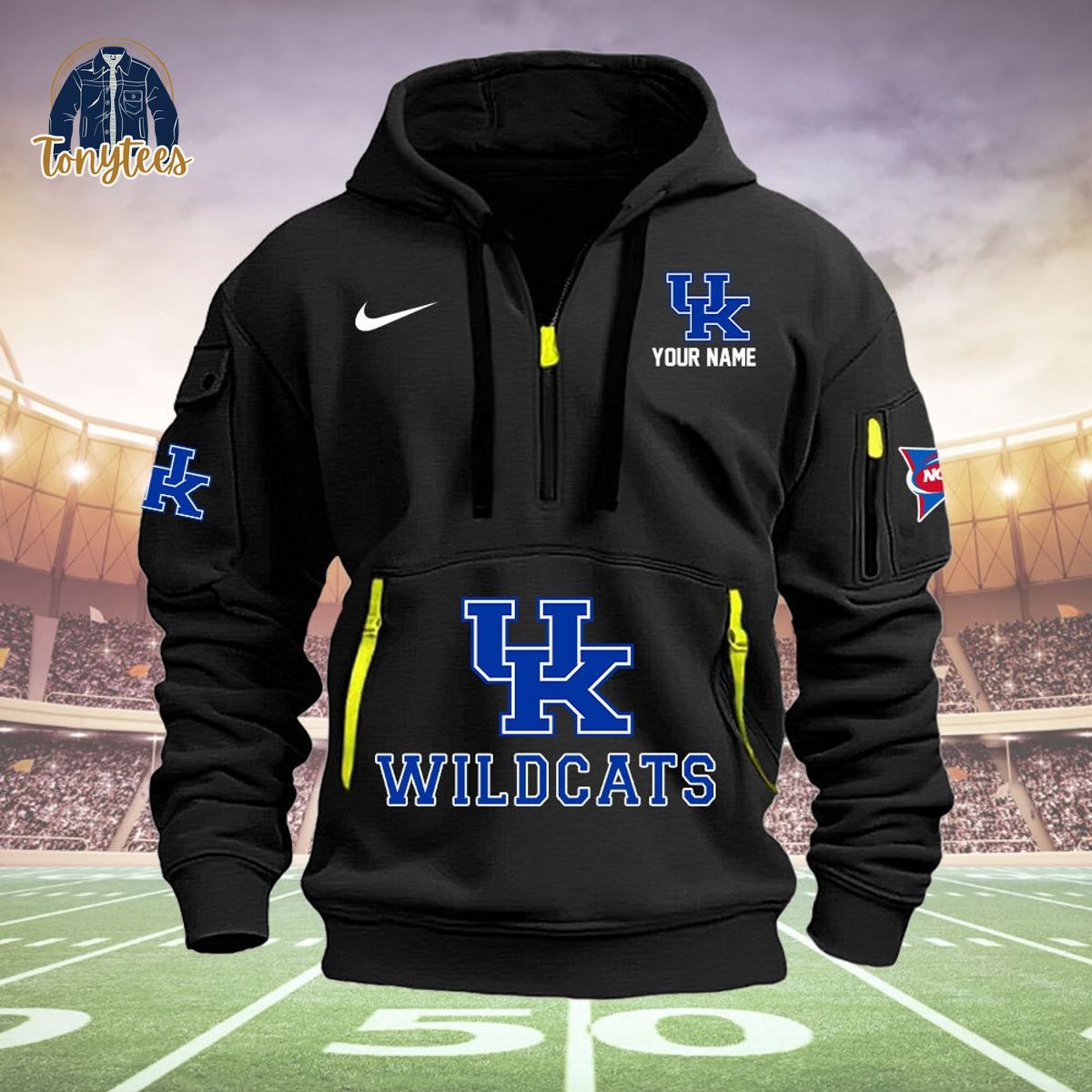 Kentucky Wildcats NCAA 2024 Custom Name New Heavy Hoodie