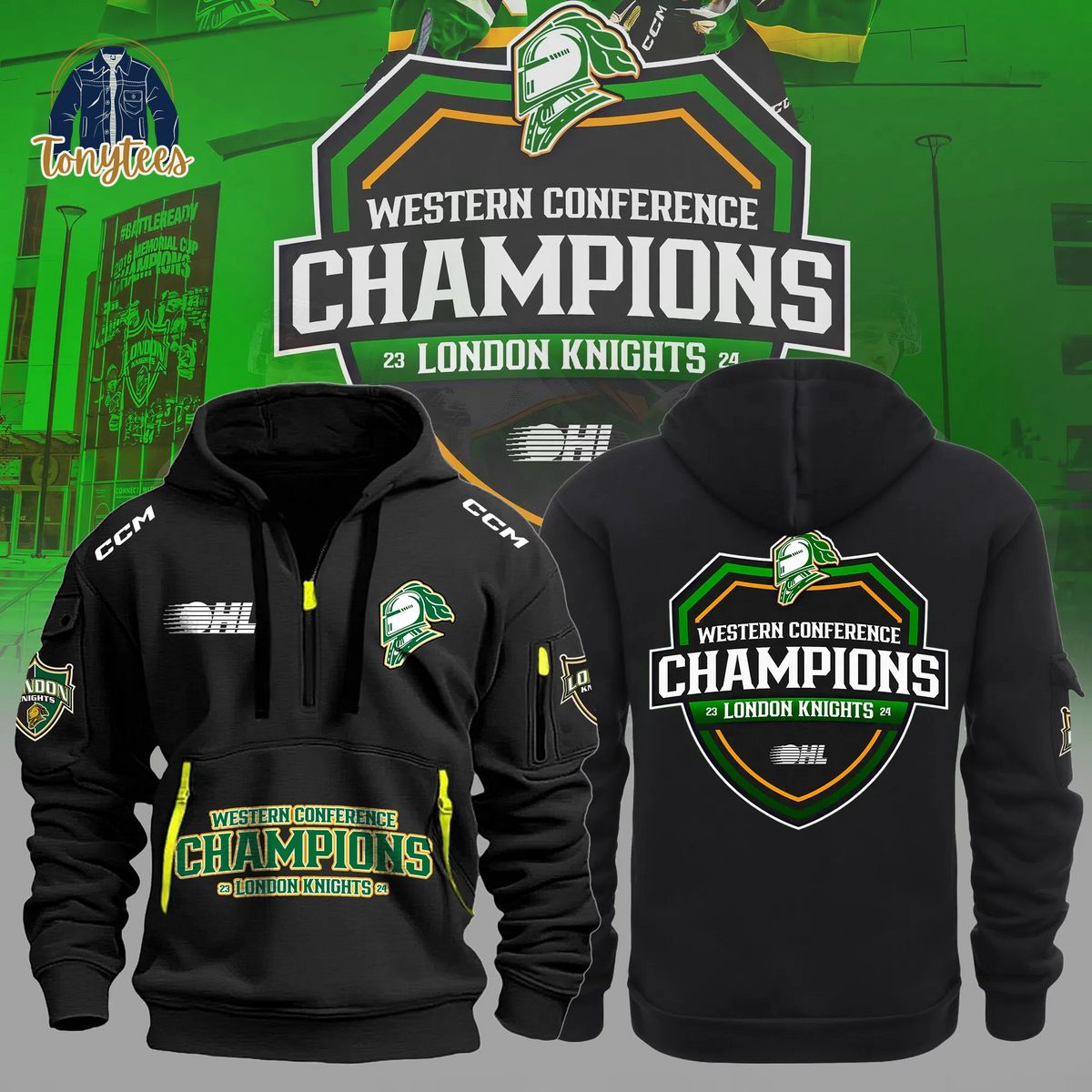 London Knights OHL Western Conference 2024 Heavy Hoodie