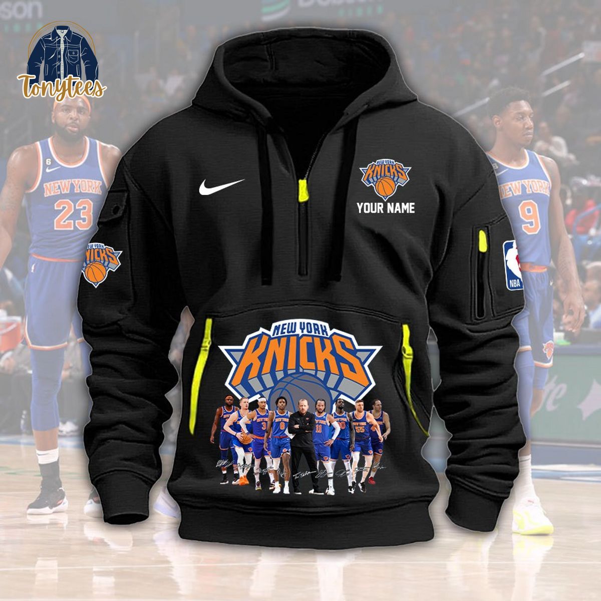 New York Knicks NBA 2024 Custom Name New Heavy Hoodie