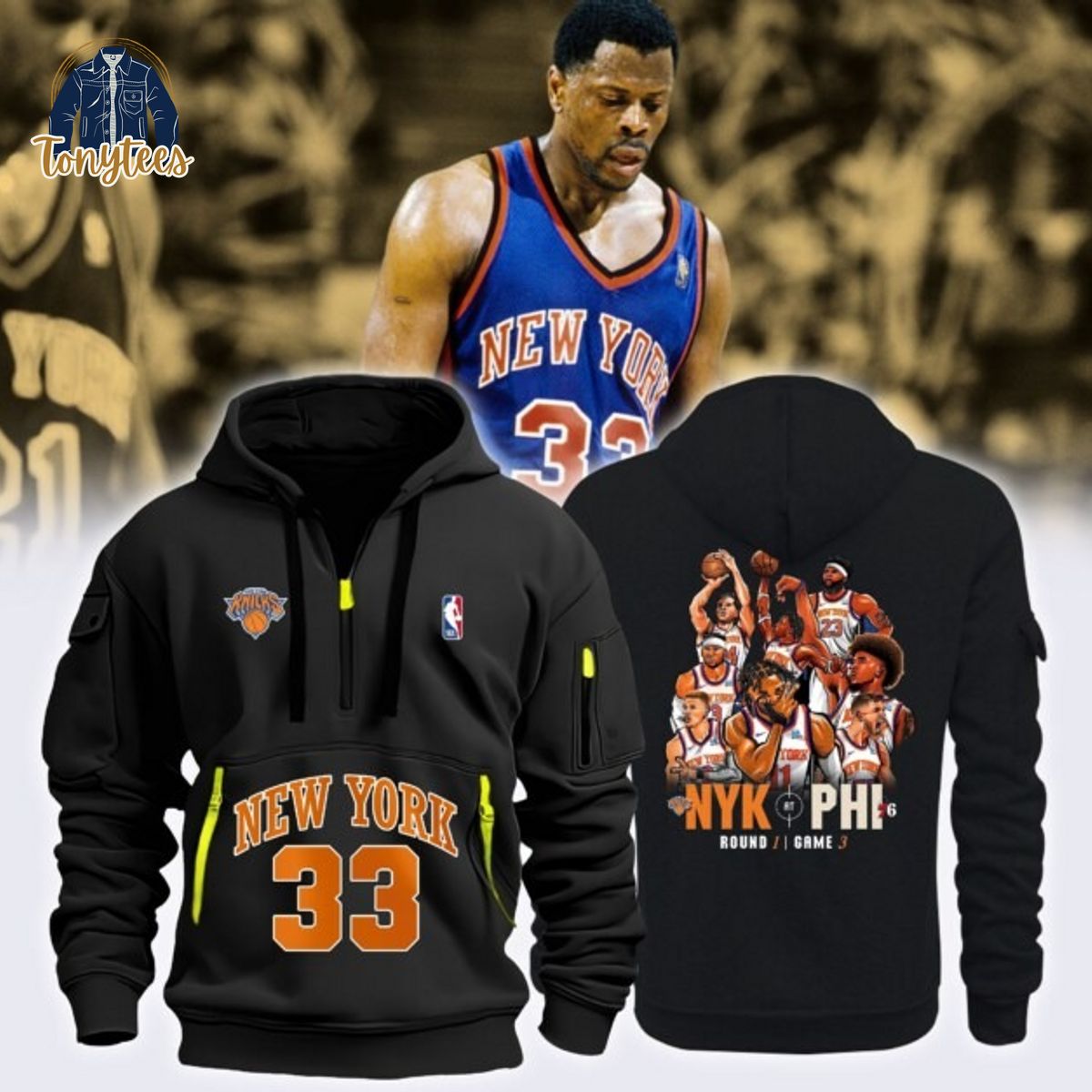 New York Knicks NBA 2024 Heavy Hoodie