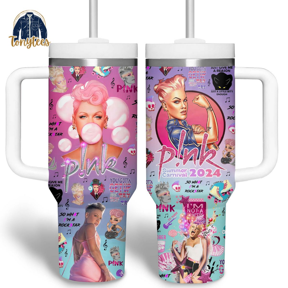 P!nk summer carnival 2024 stanley tumbler cup