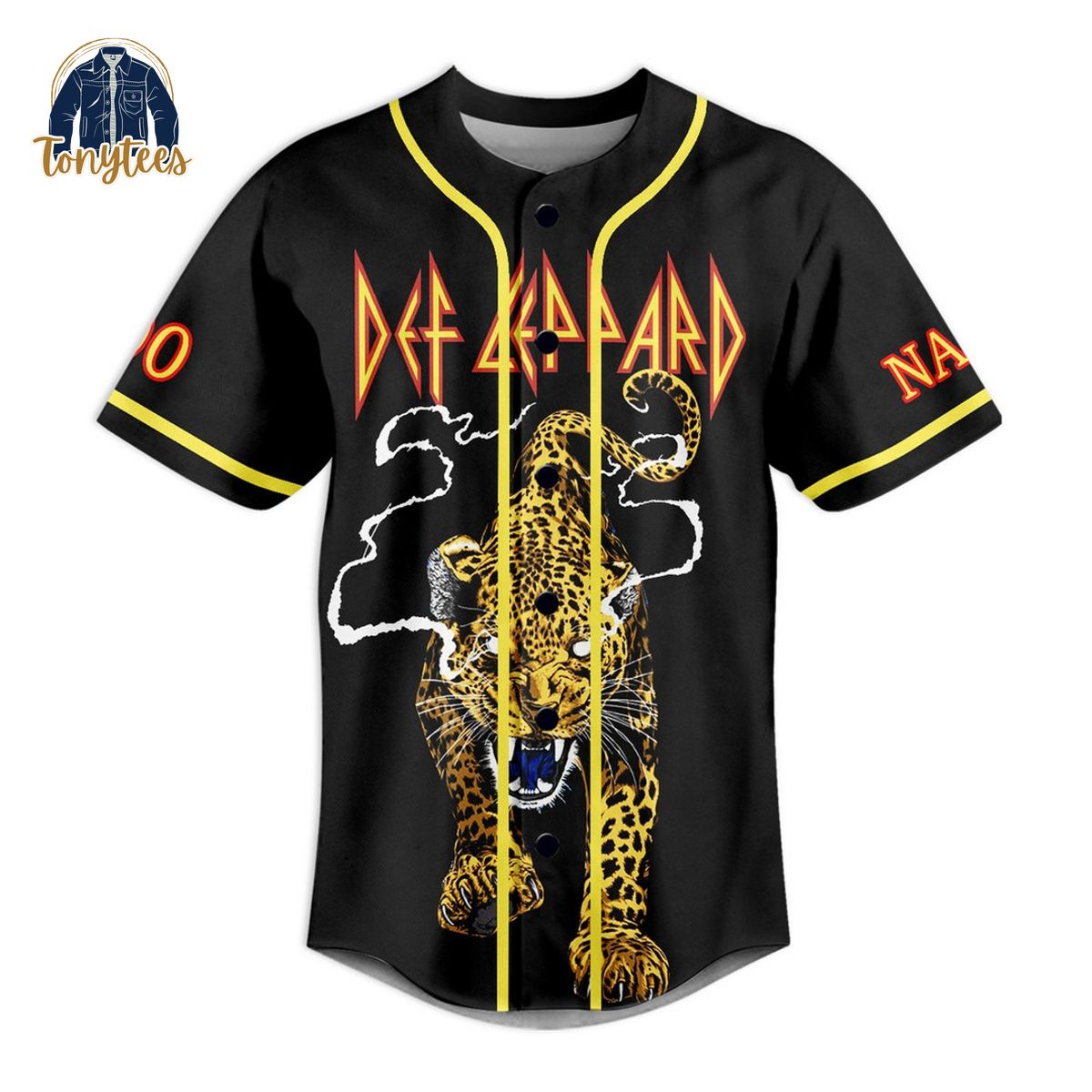 Personalized Def Leppard Pour Some Sugar On Me Baseball Jersey