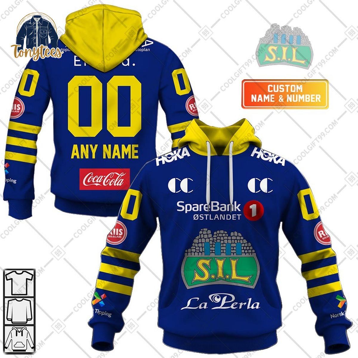 Personalized SIL Storhamar Dragons 3D Hoodie