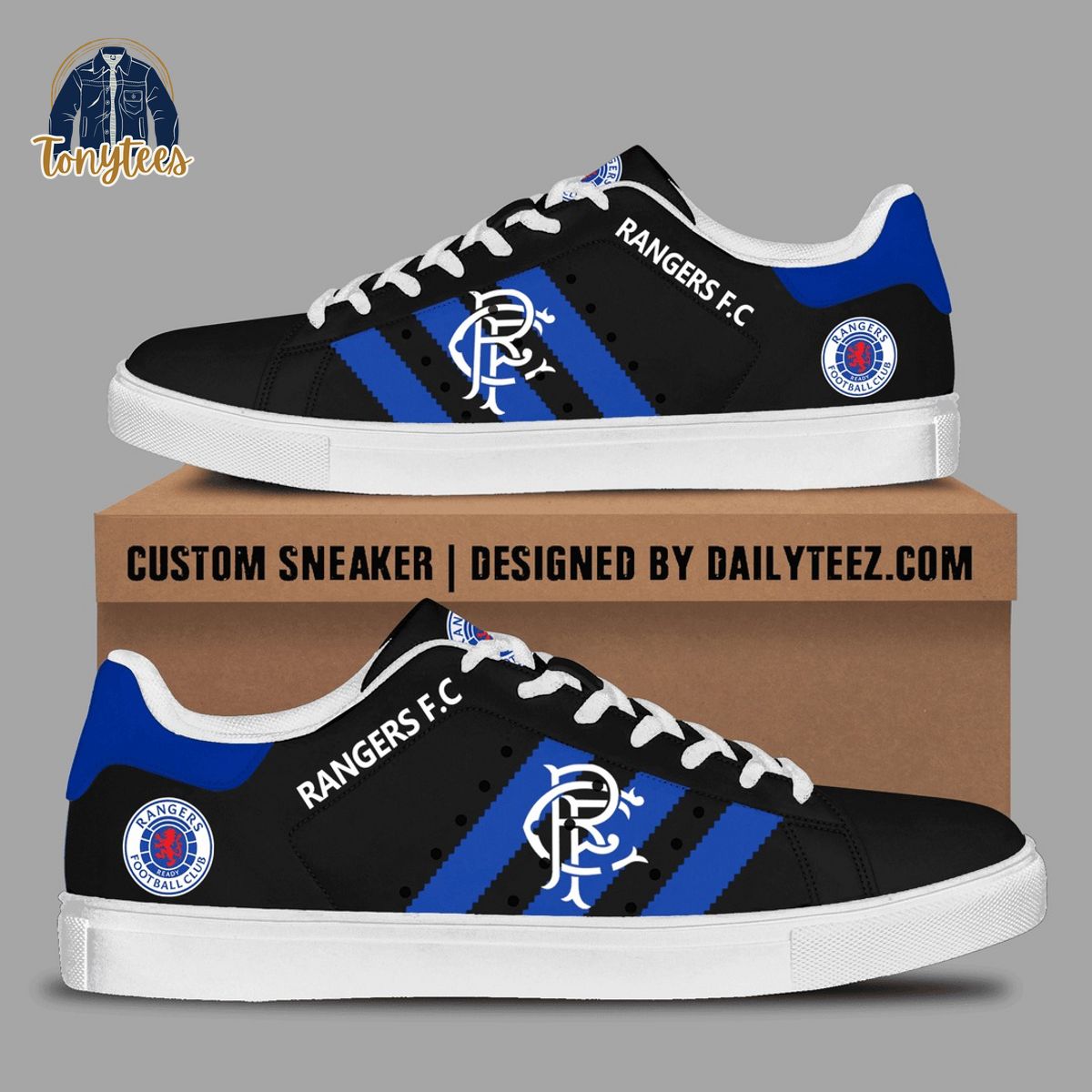 Rangers FC Blue Stan Smith Shoes