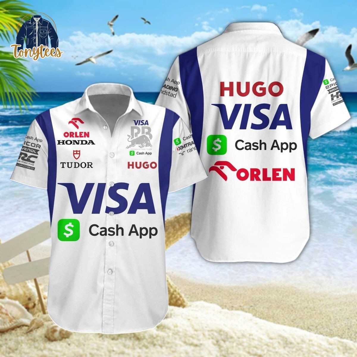 Visa Cash App RB Formula One Team Hawaiian Shirt