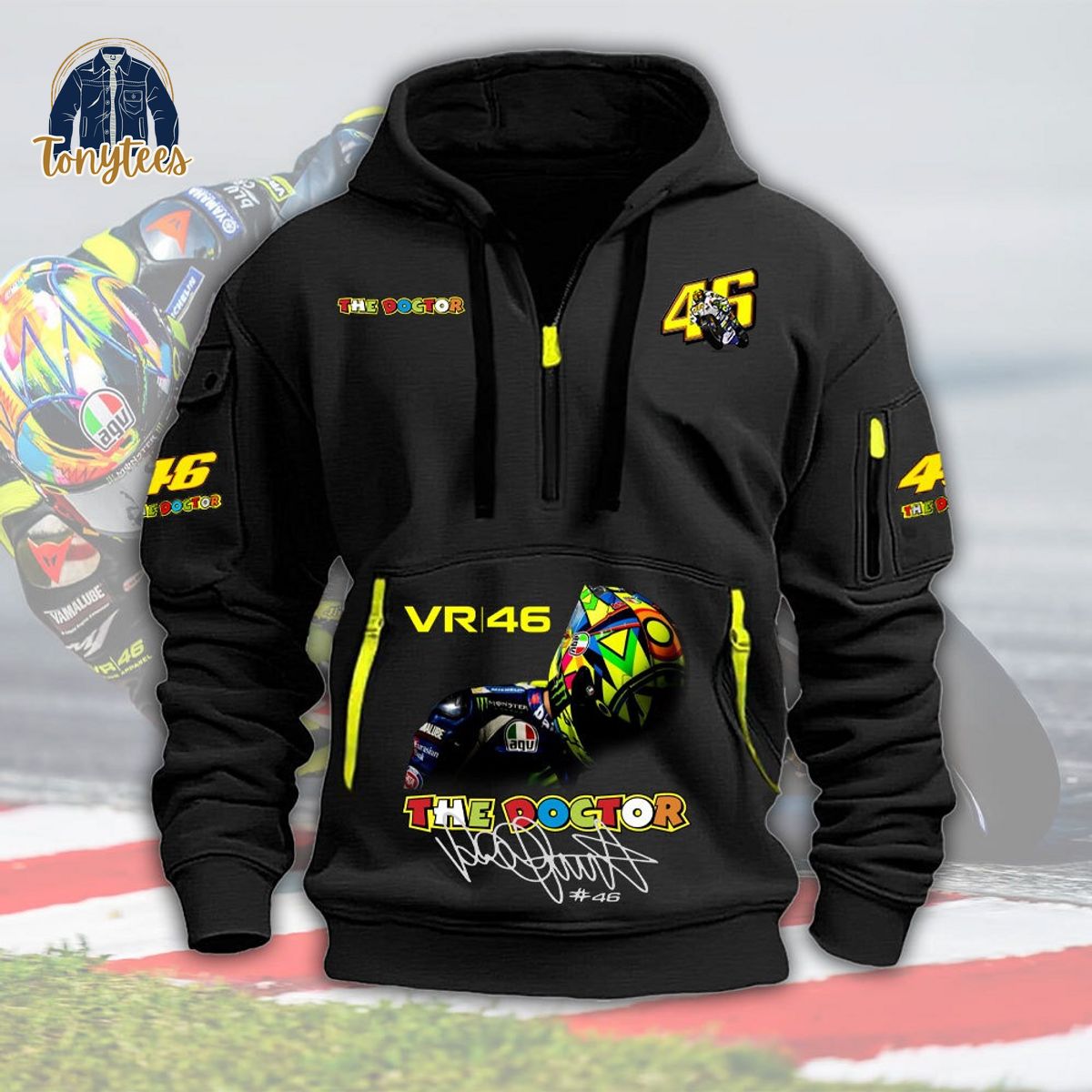 VR46 Valentino Rossi The Doctor 2024 New Heavy Hoodie