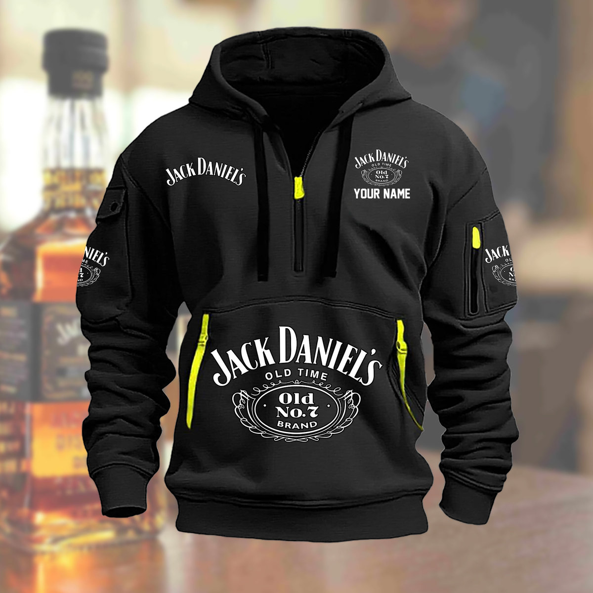 Jack Daniels Custom Name New Heavy Hoodie