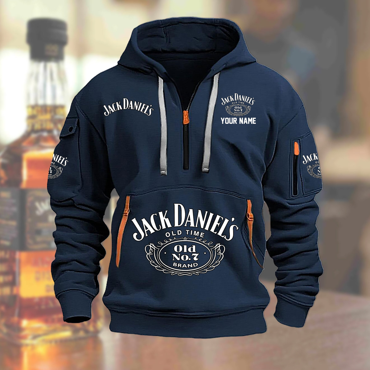 Jack Daniels Custom Name New Heavy Hoodie